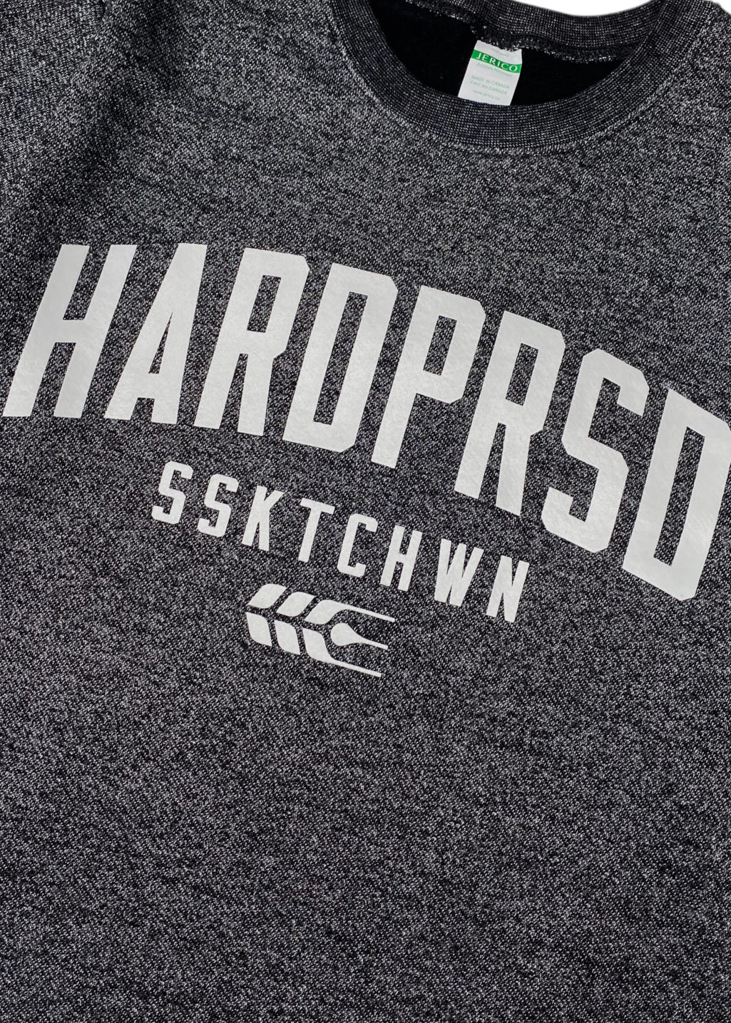 Alumni Crewneck | Marled Black | Unisex - Hardpressed Print Studio Inc.