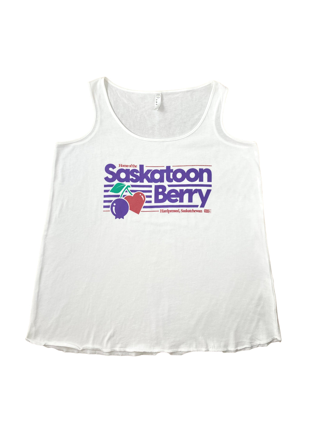 Berry Heartland Plus Size Tank | White | Ladies - Hardpressed Print Studio Inc.