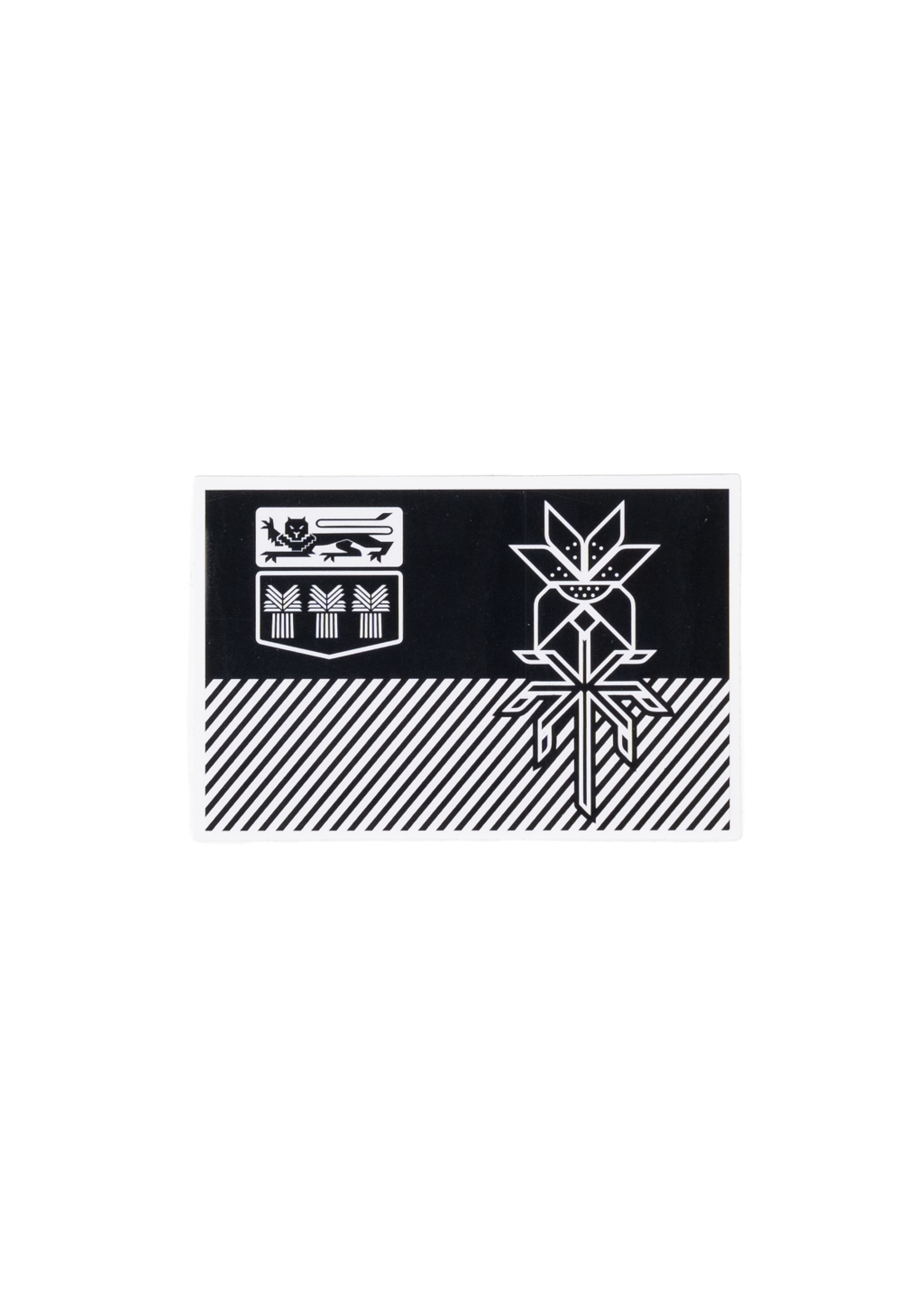 Flag Sticker | Black - Hardpressed Print Studio Inc.