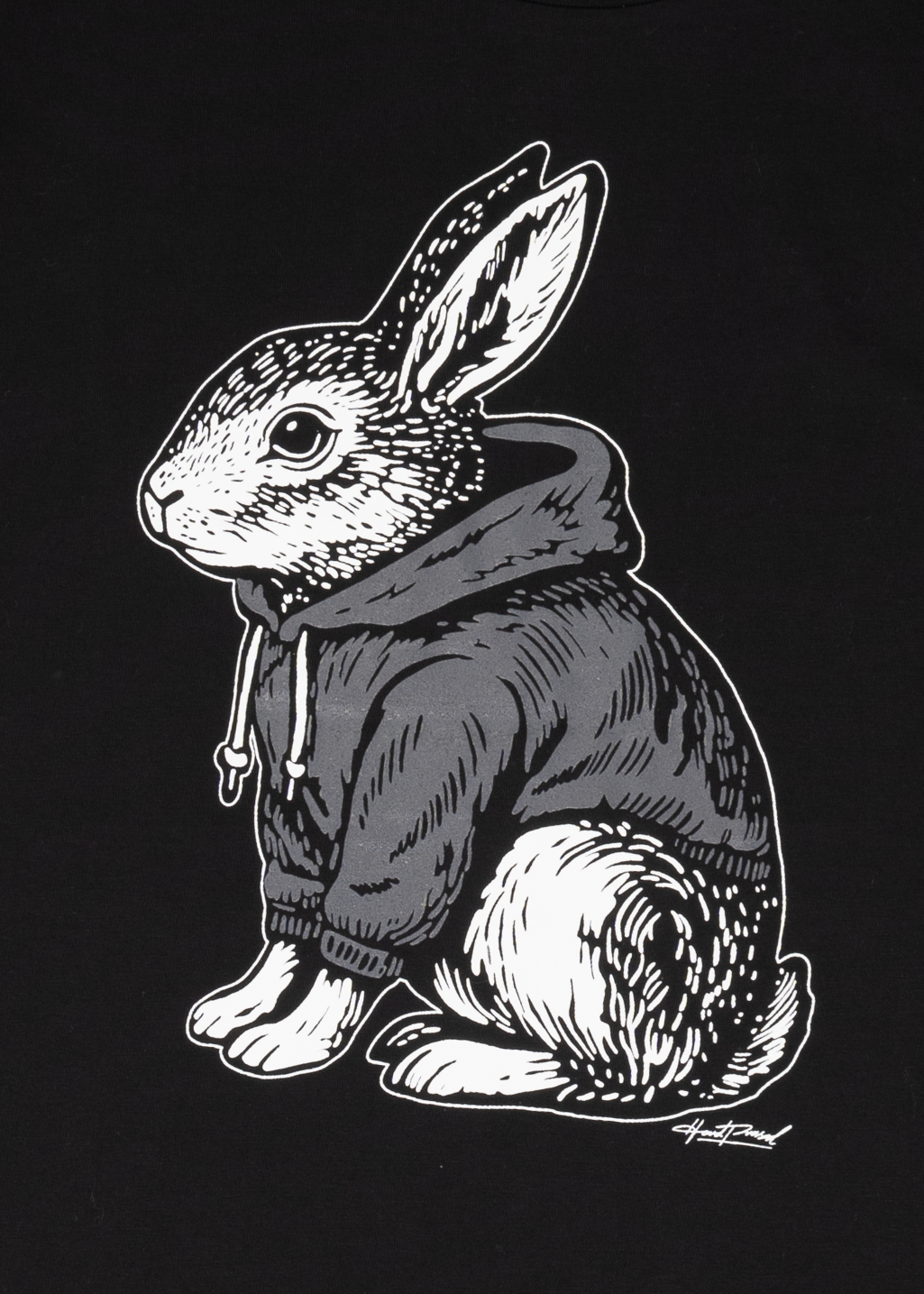 Bunny Tee | Black | Unisex