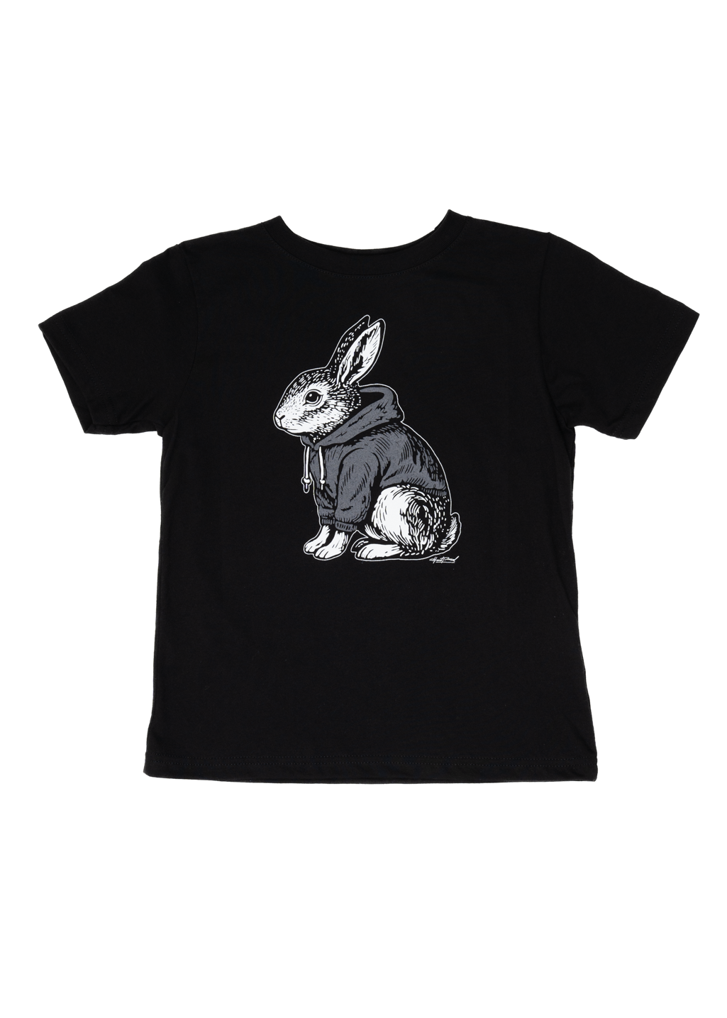 Bunny Tee | Black | Kids - Hardpressed Print Studio Inc.