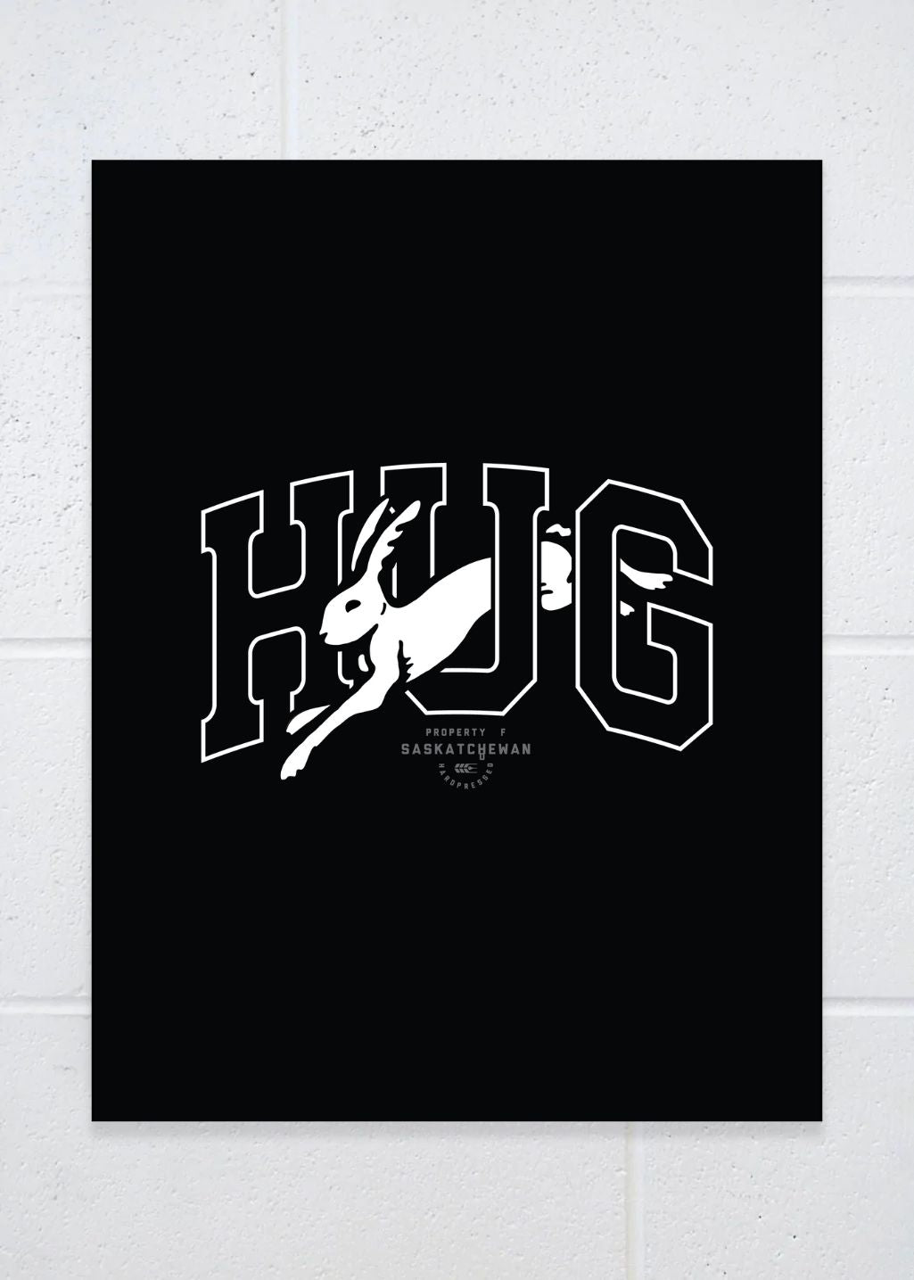 HUG Poster Print | Black