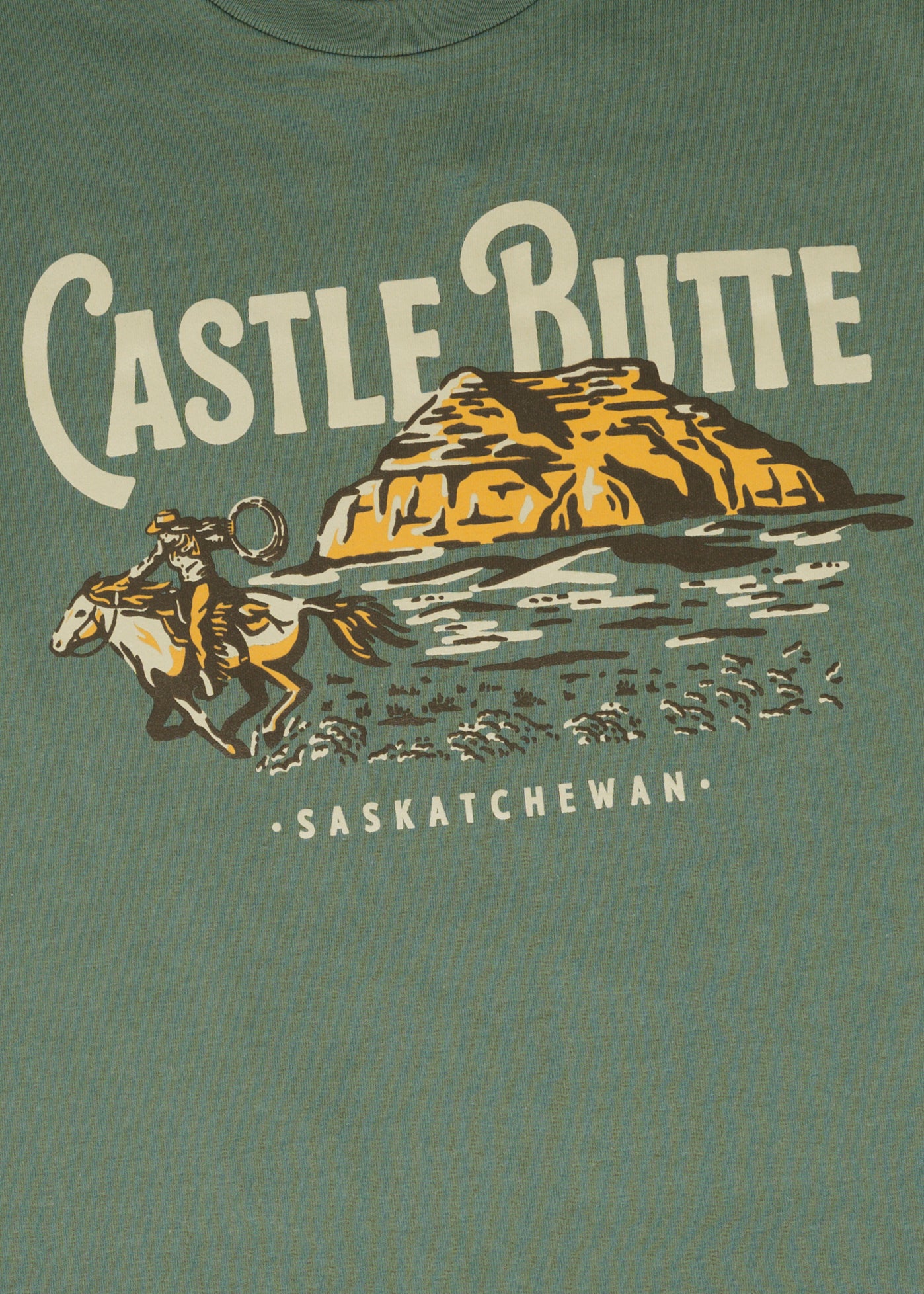 Castle Butte Tee | Sage | Unisex - Hardpressed Print Studio Inc.