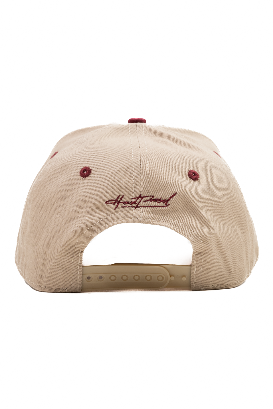 Civic Emblem Snapback | Sand/Maroon