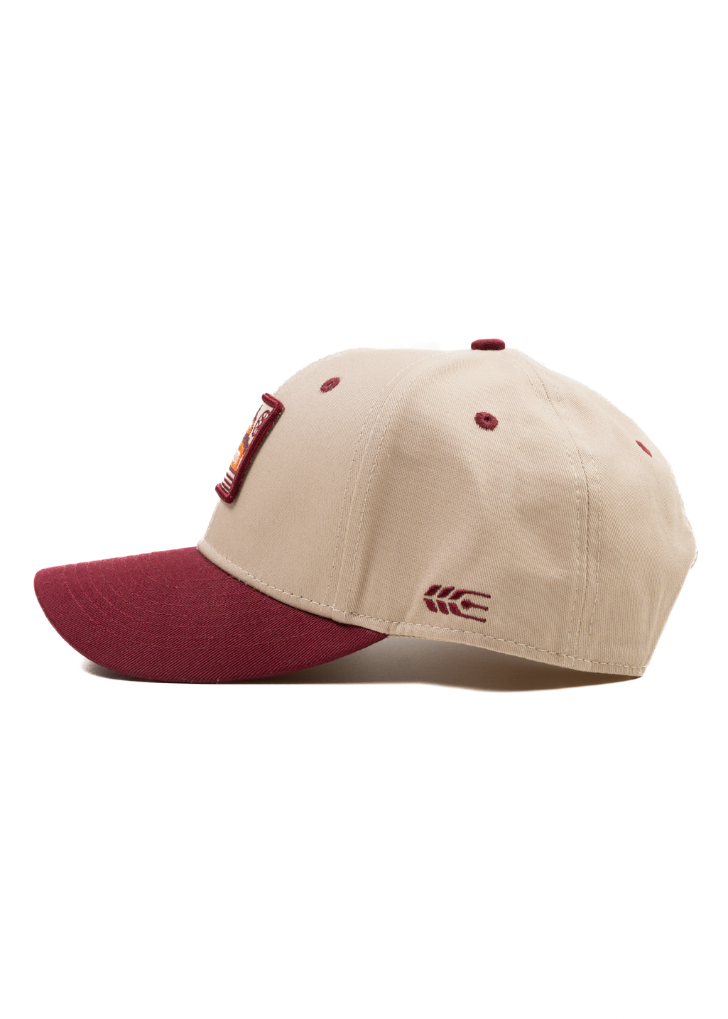 Civic Emblem Snapback | Sand/Maroon