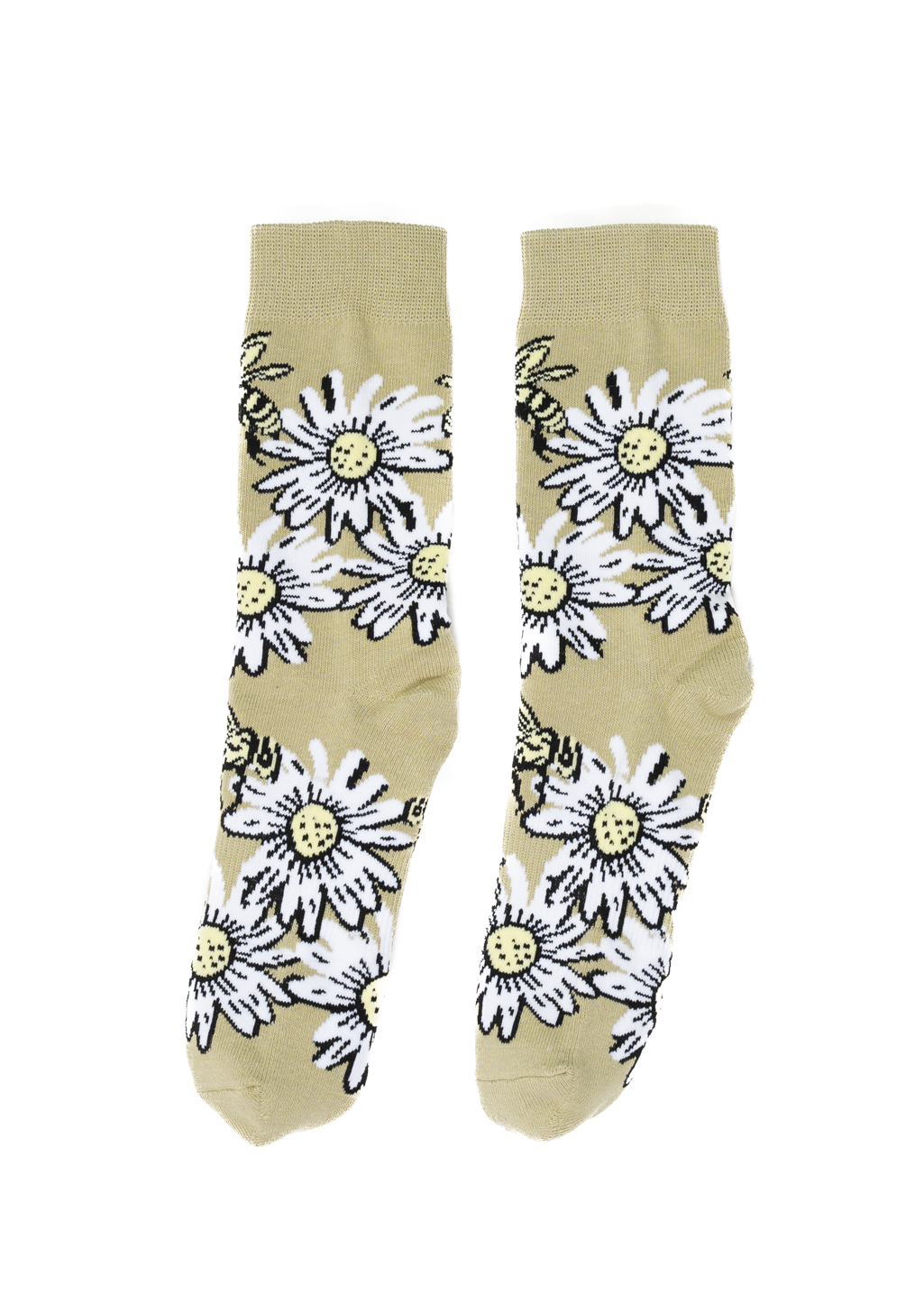 Daisy Field Socks | Honeydew - Hardpressed Print Studio Inc.