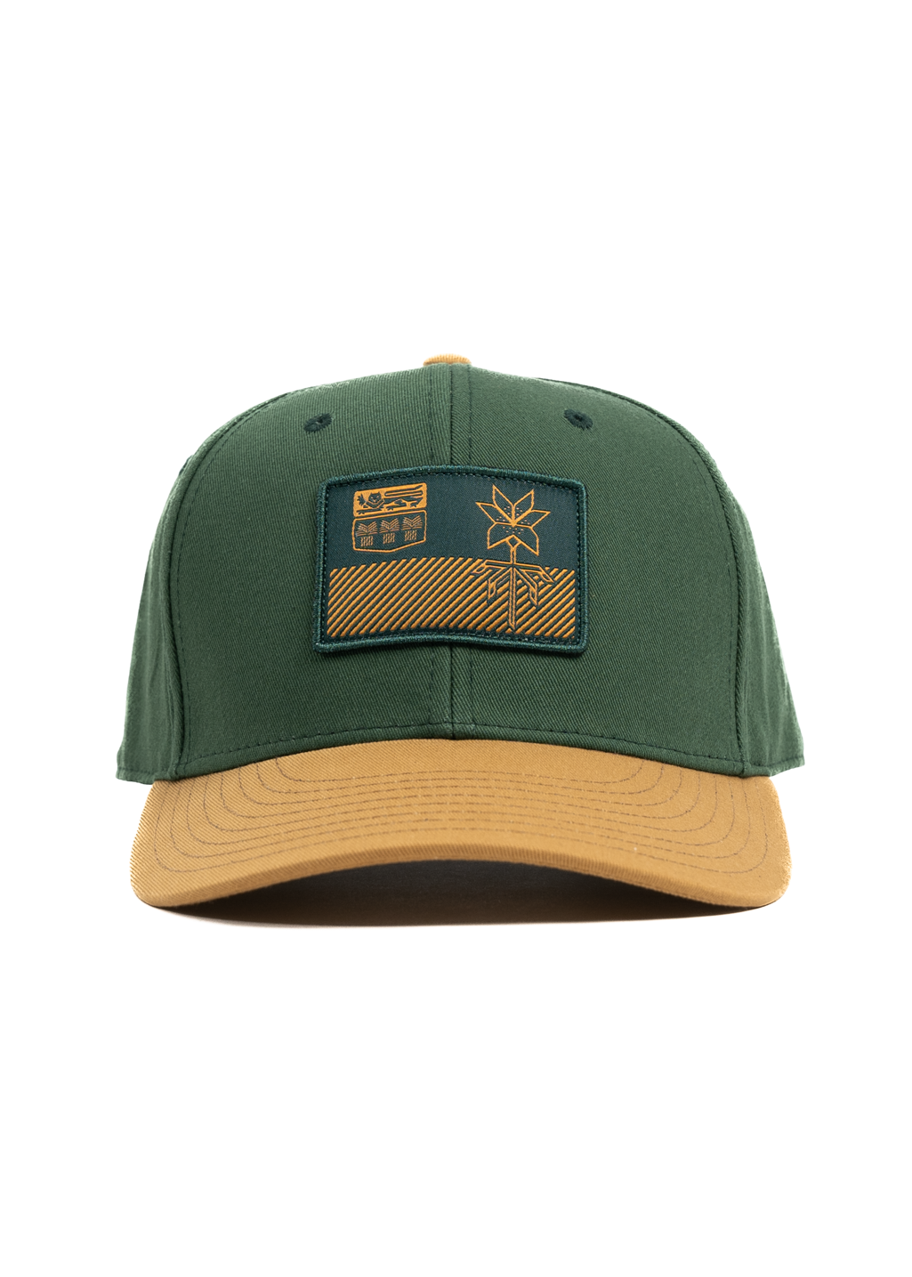 Flag Snapback | Grove/Camel