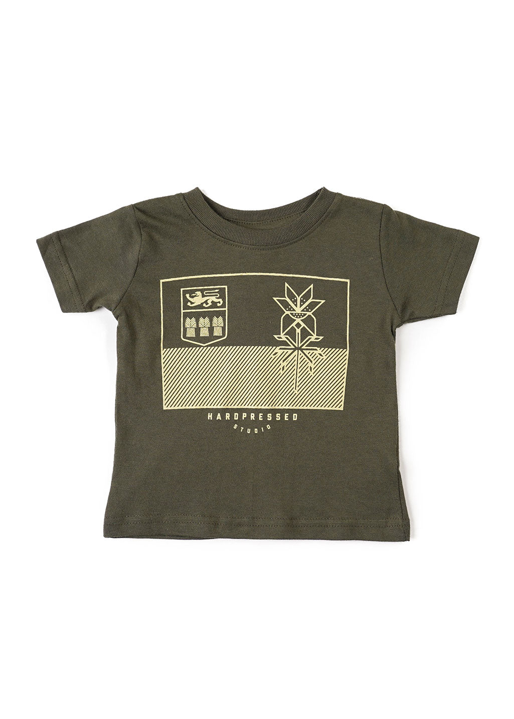 3-6 M | Flag Tee | Military Green | Kids