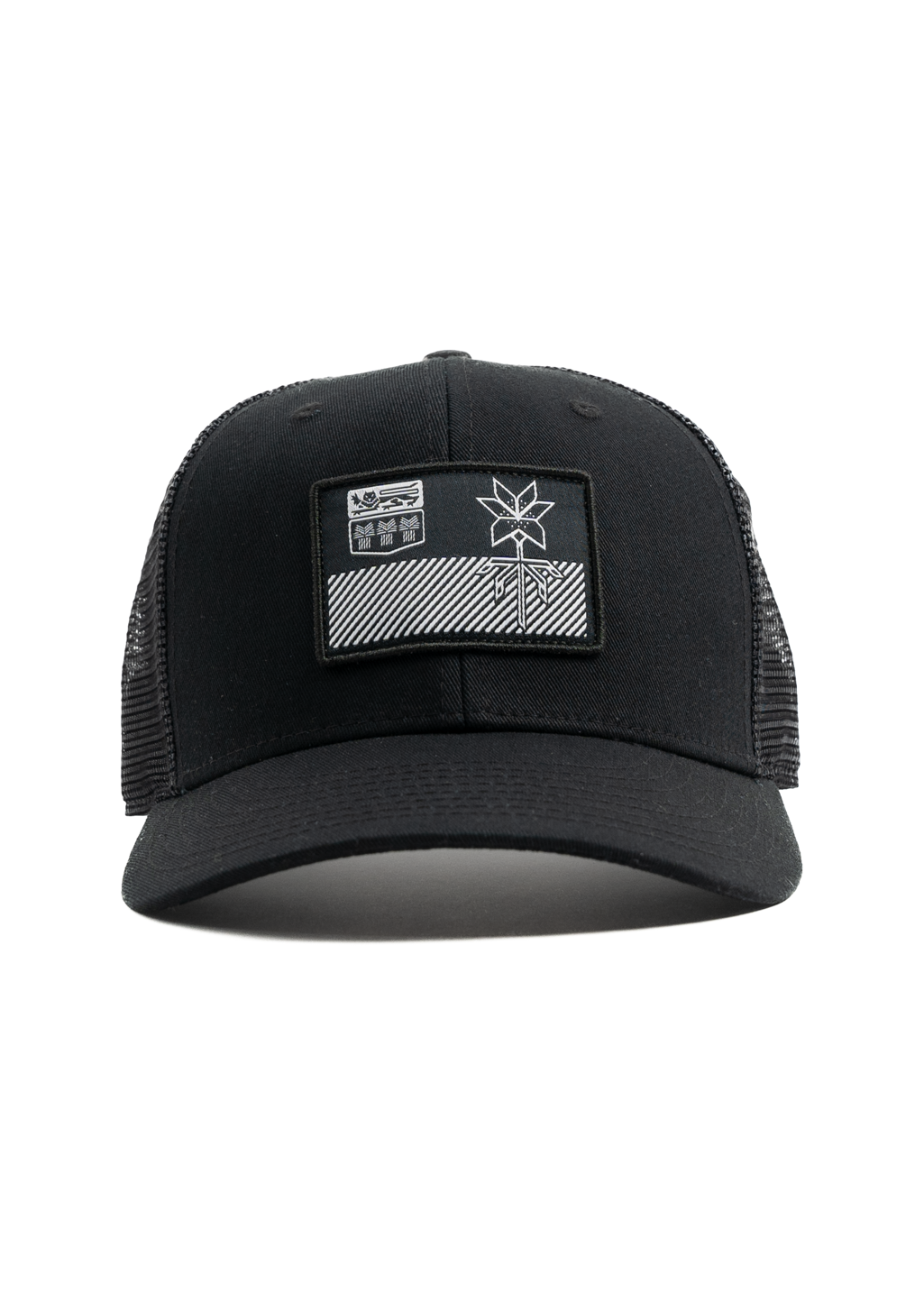Flag Mesh Snapback V2 | Black