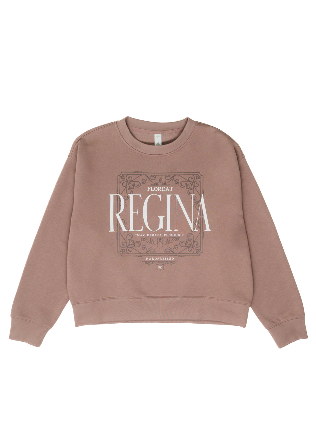 Floreat Regina Crewneck | Dusk | Ladies - Hardpressed Print Studio Inc.