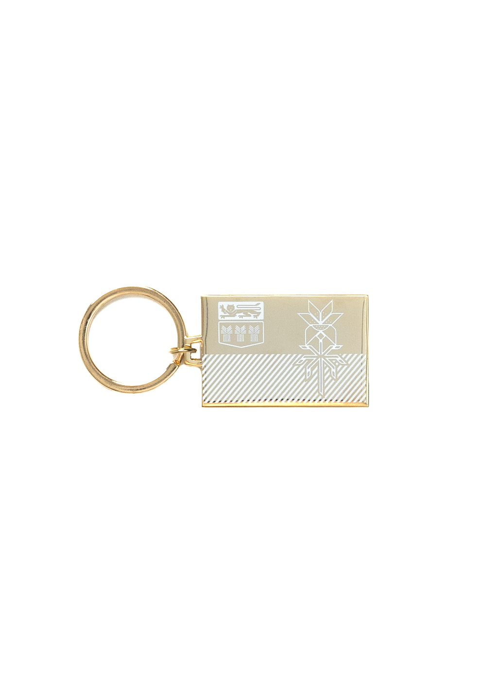 Gold Flag Keychain