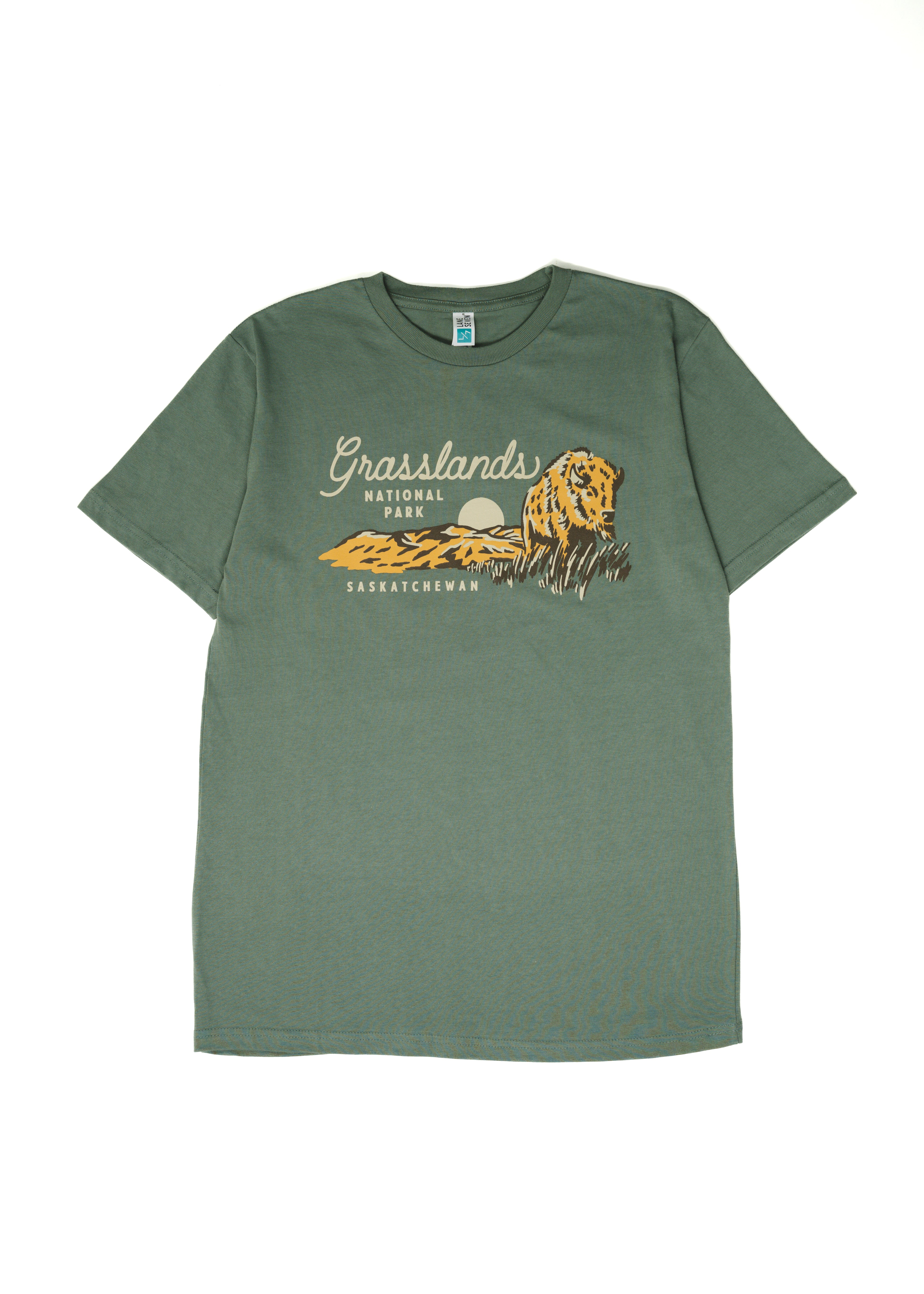 Grasslands Tee | Sage | Unisex - Hardpressed Print Studio Inc.