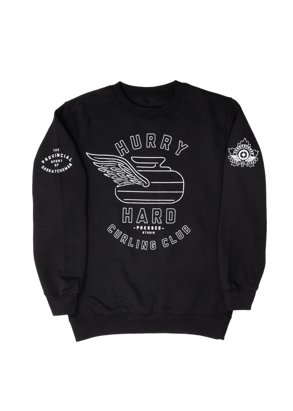 Hurry Hard Crewneck | Black | Unisex