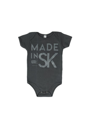 Made in SK Onesie | Charcoal | Kids - Hardpressed Print Studio Inc.