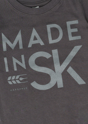 Made in SK Tee | Charcoal | Kids - Hardpressed Print Studio Inc.
