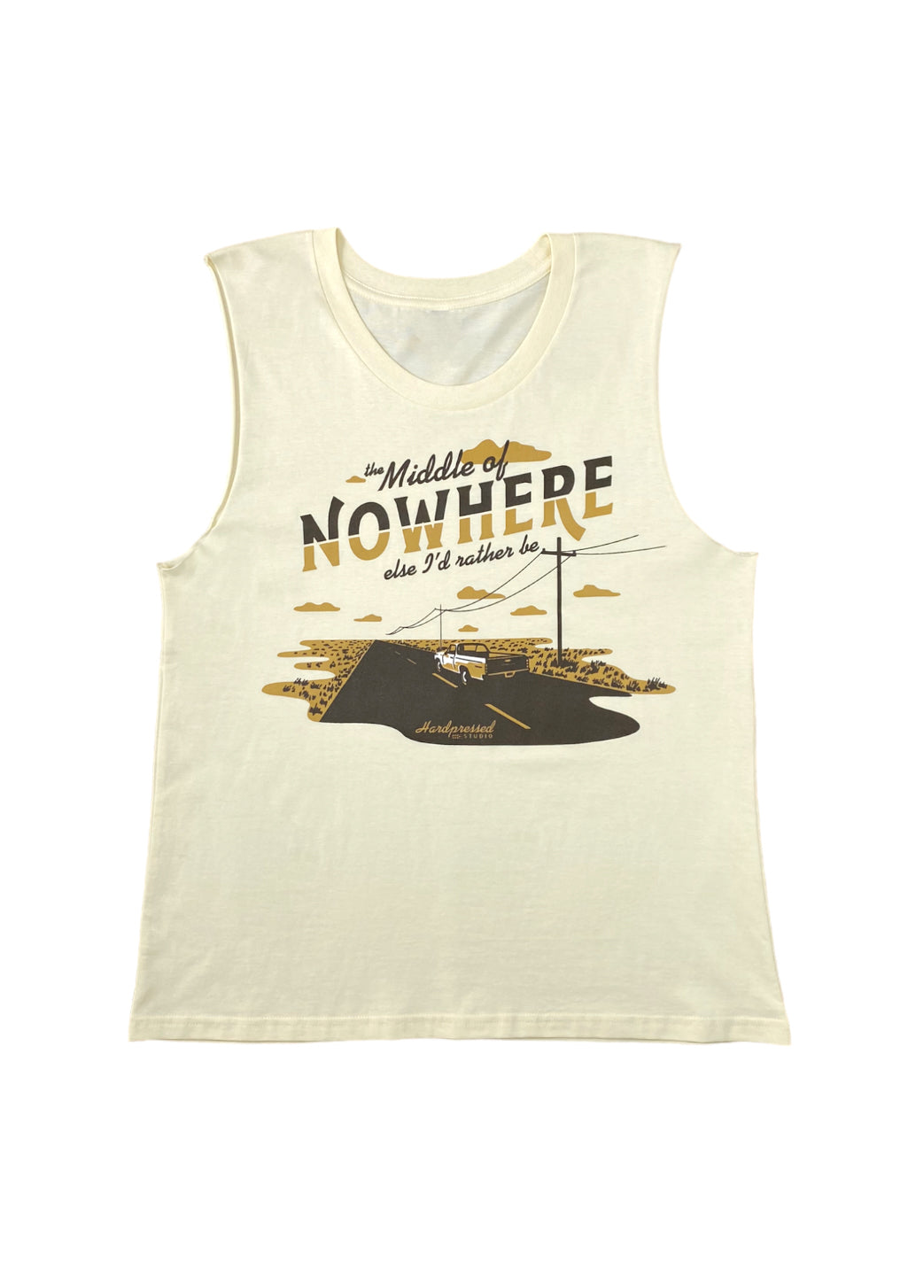 Middle of Nowhere Tank | Butter | Ladies - Hardpressed Print Studio Inc.