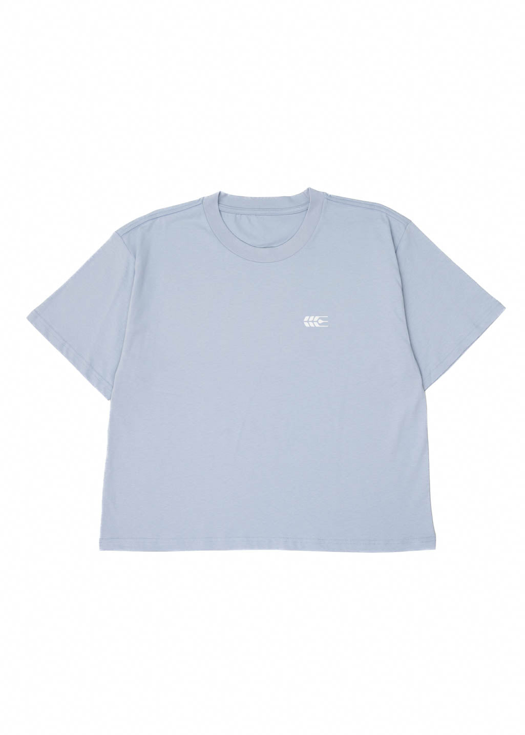 Minimal Grain Boxy Tee | Sky | Ladies