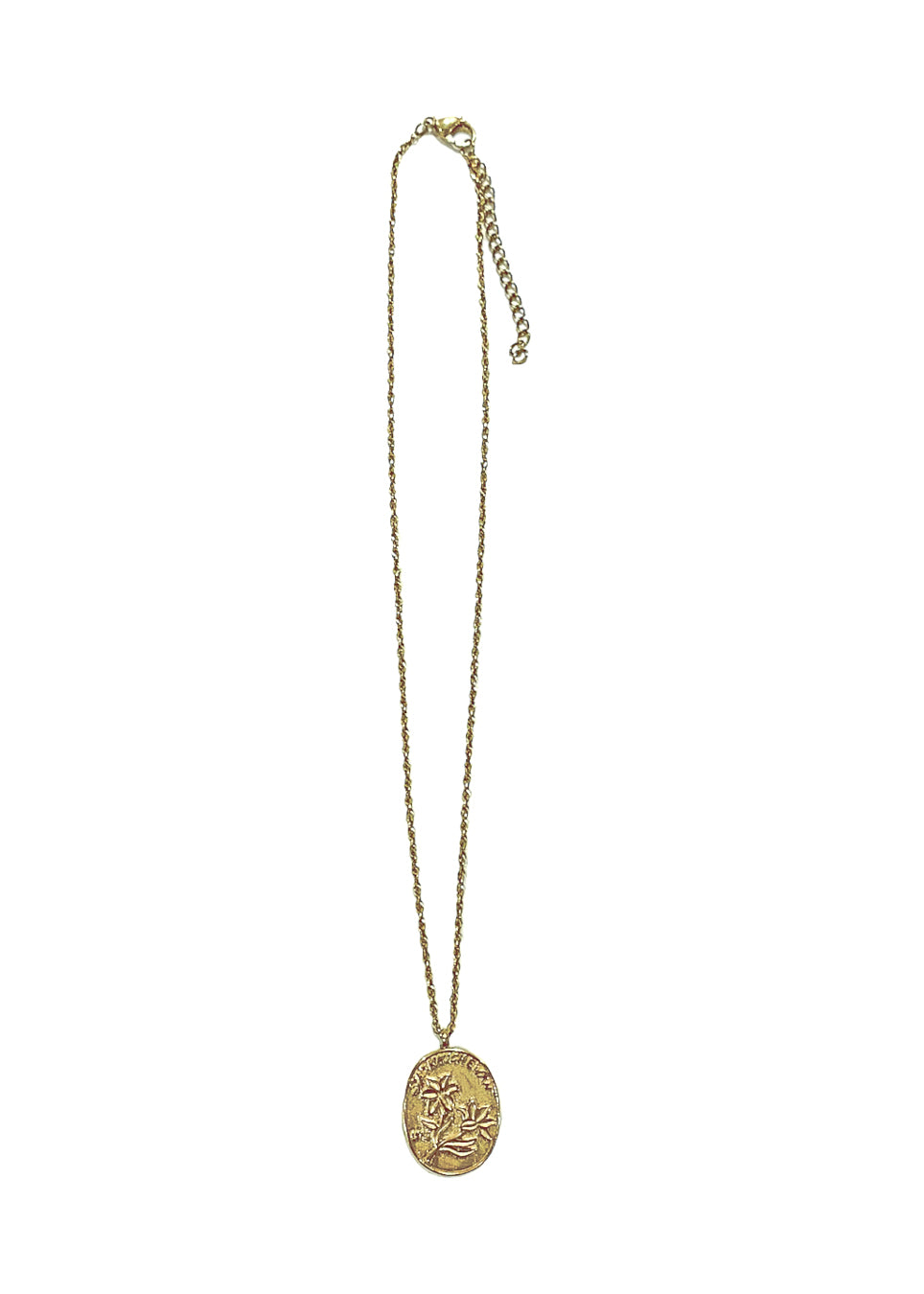 Gold Lily Necklace - Hardpressed Print Studio Inc.