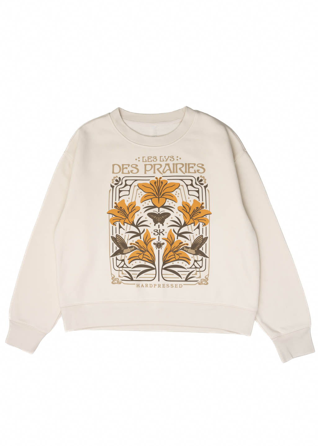 Nouveau Lily Crewneck | Birch | Ladies | Hardpressed Print Studio Inc.