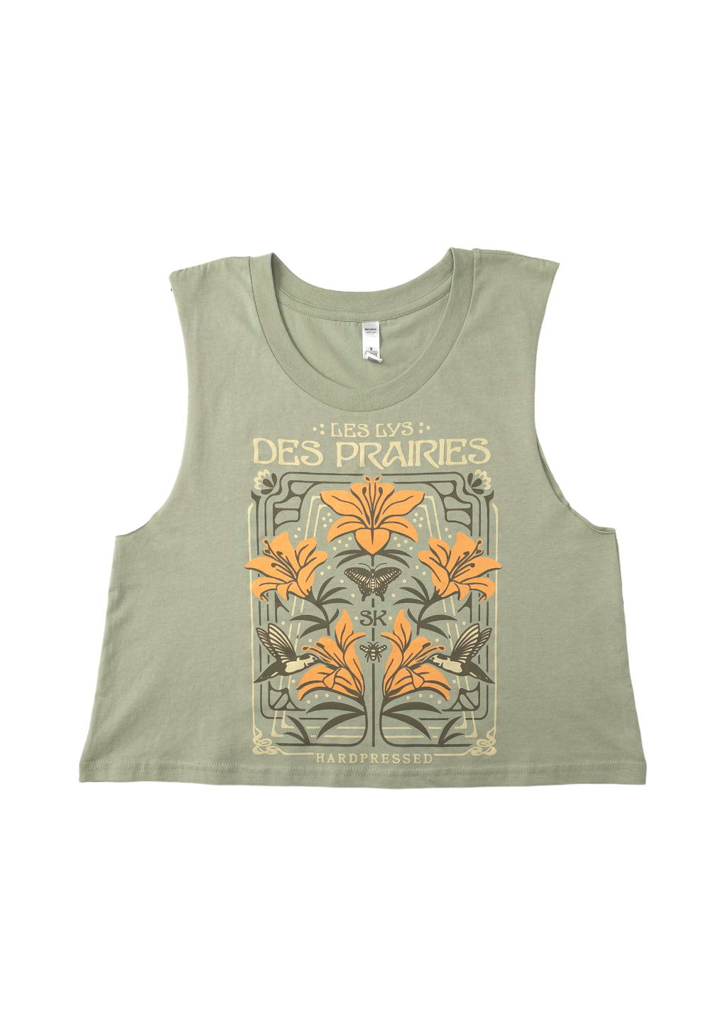 Nouveau Lily Crop Tank | Meadow | Ladies - Hardpressed Print Studio Inc.