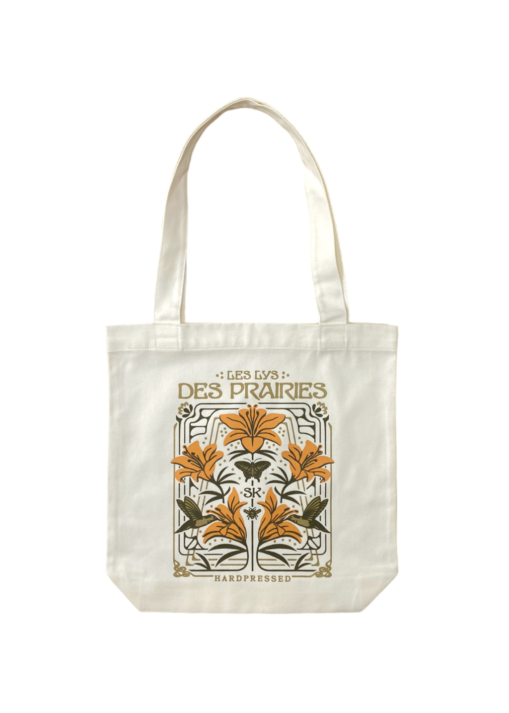 Nouveau Lily Tote | Cream - Hardpressed Print Studio Inc.