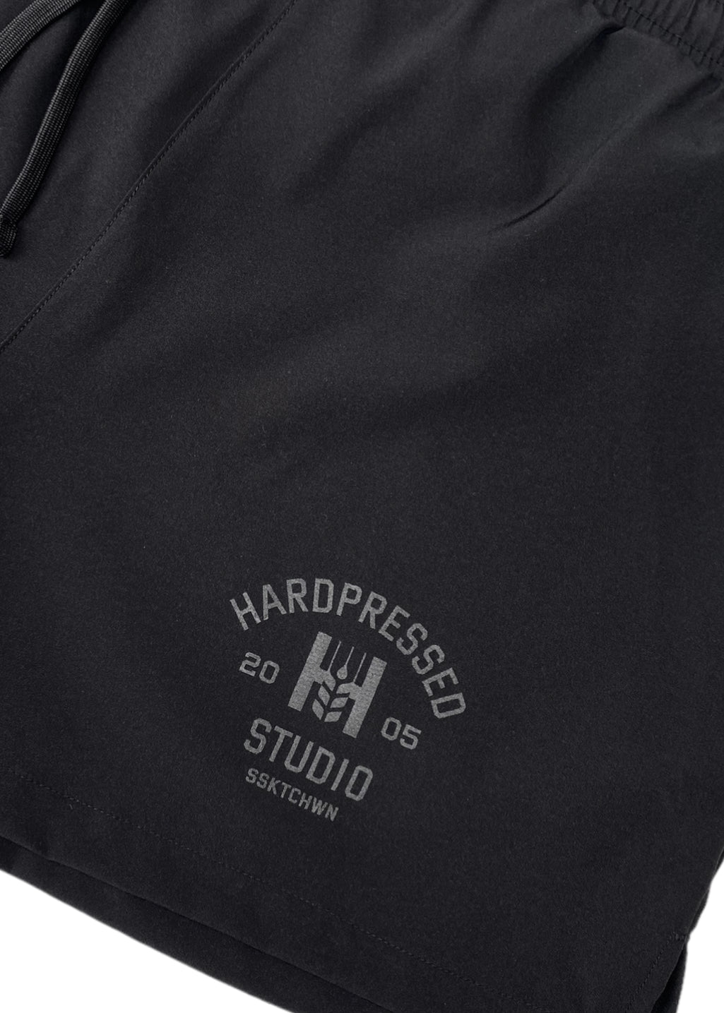 Phys. Ed Athletic Shorts | Black | Ladies - Hardpressed Print Studio Inc.