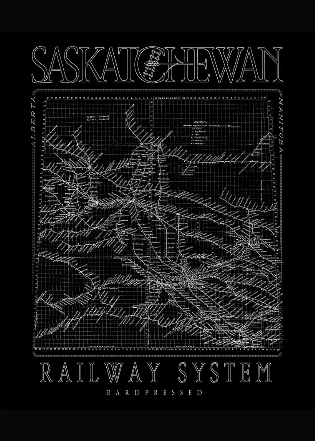 SK Railway Poster Print | Black