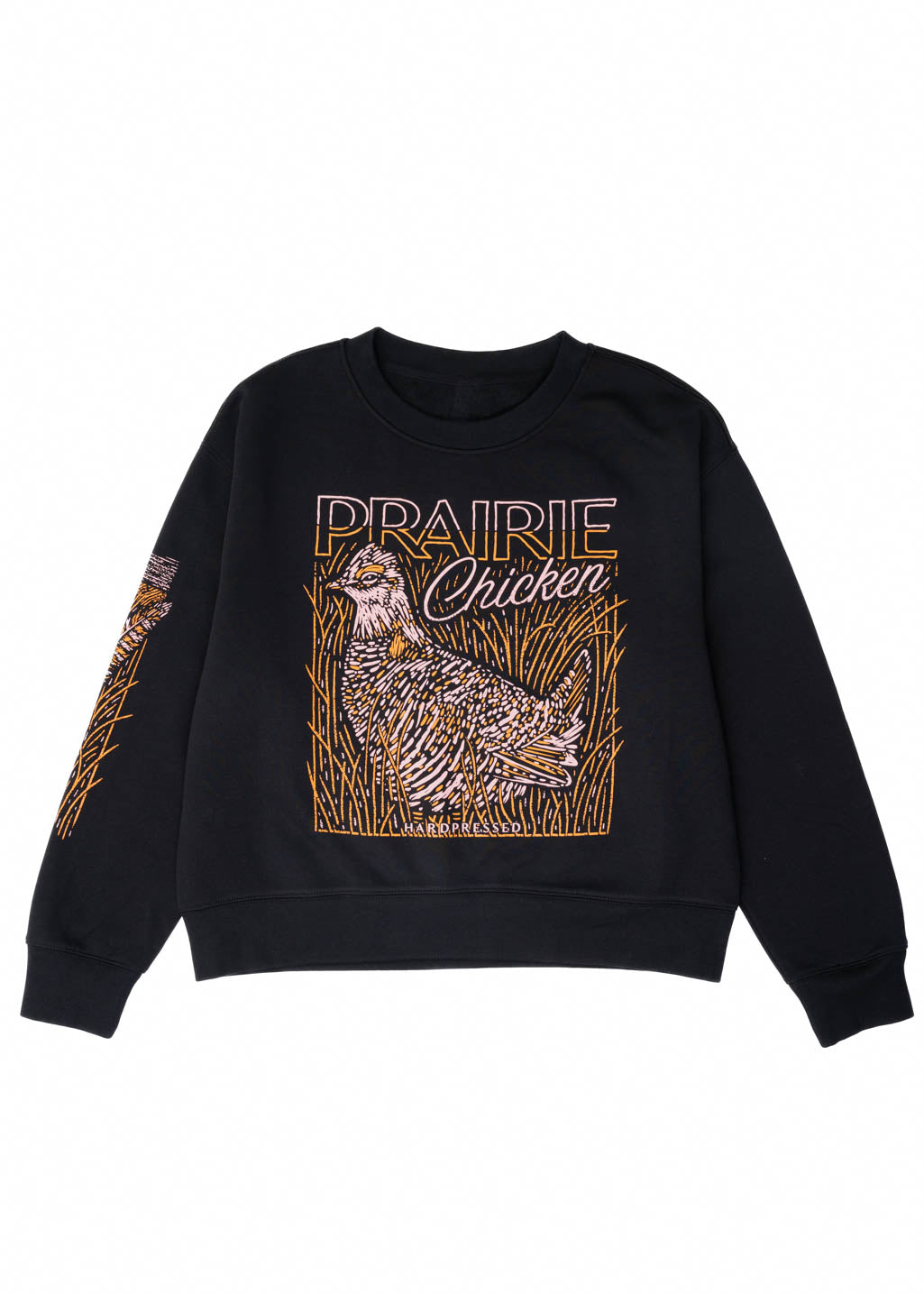 Prairie Chicken Crewneck | Black | Ladies