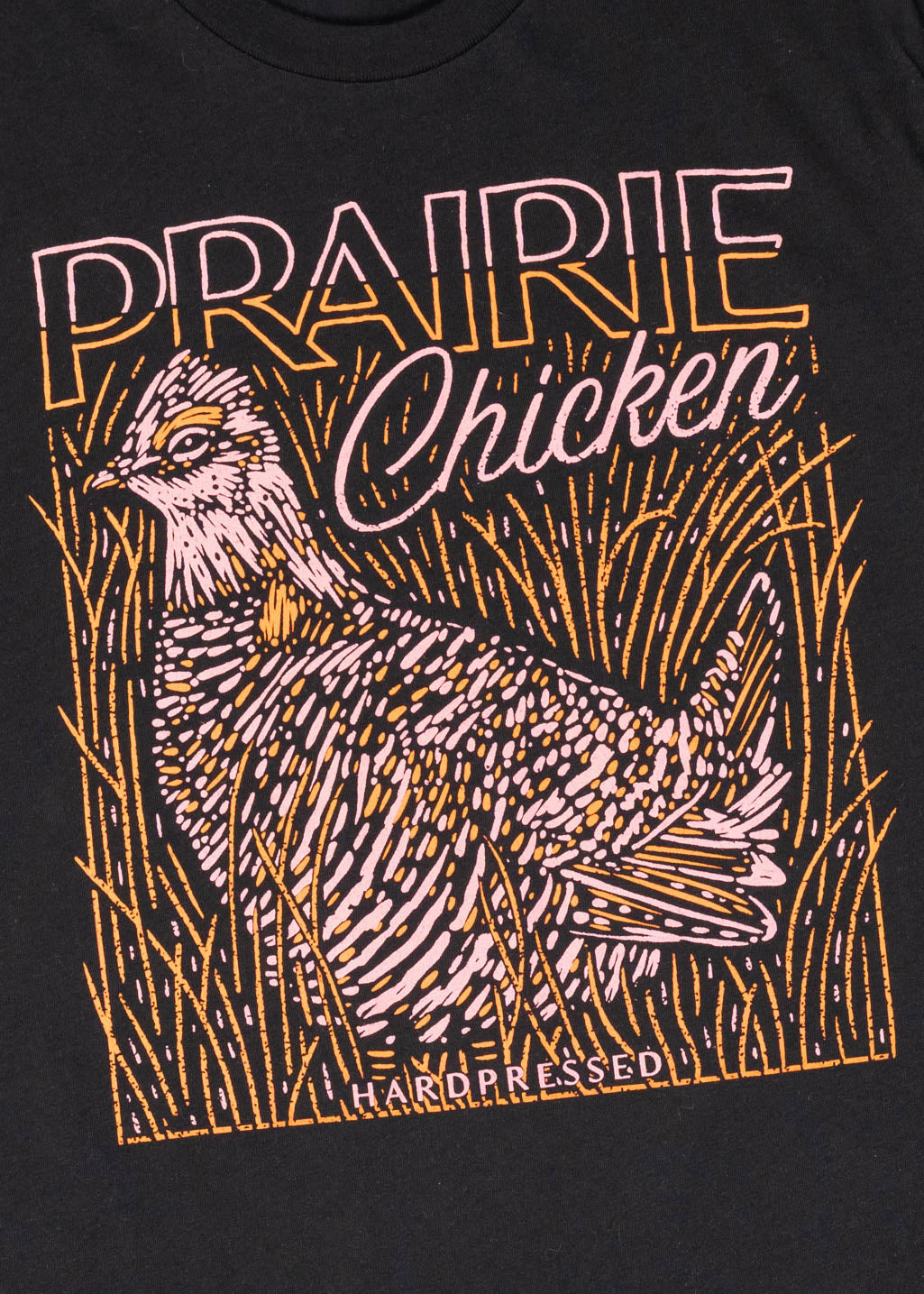 Prairie Chicken Tee | Black | Unisex - Hardpressed Print Studio Inc.