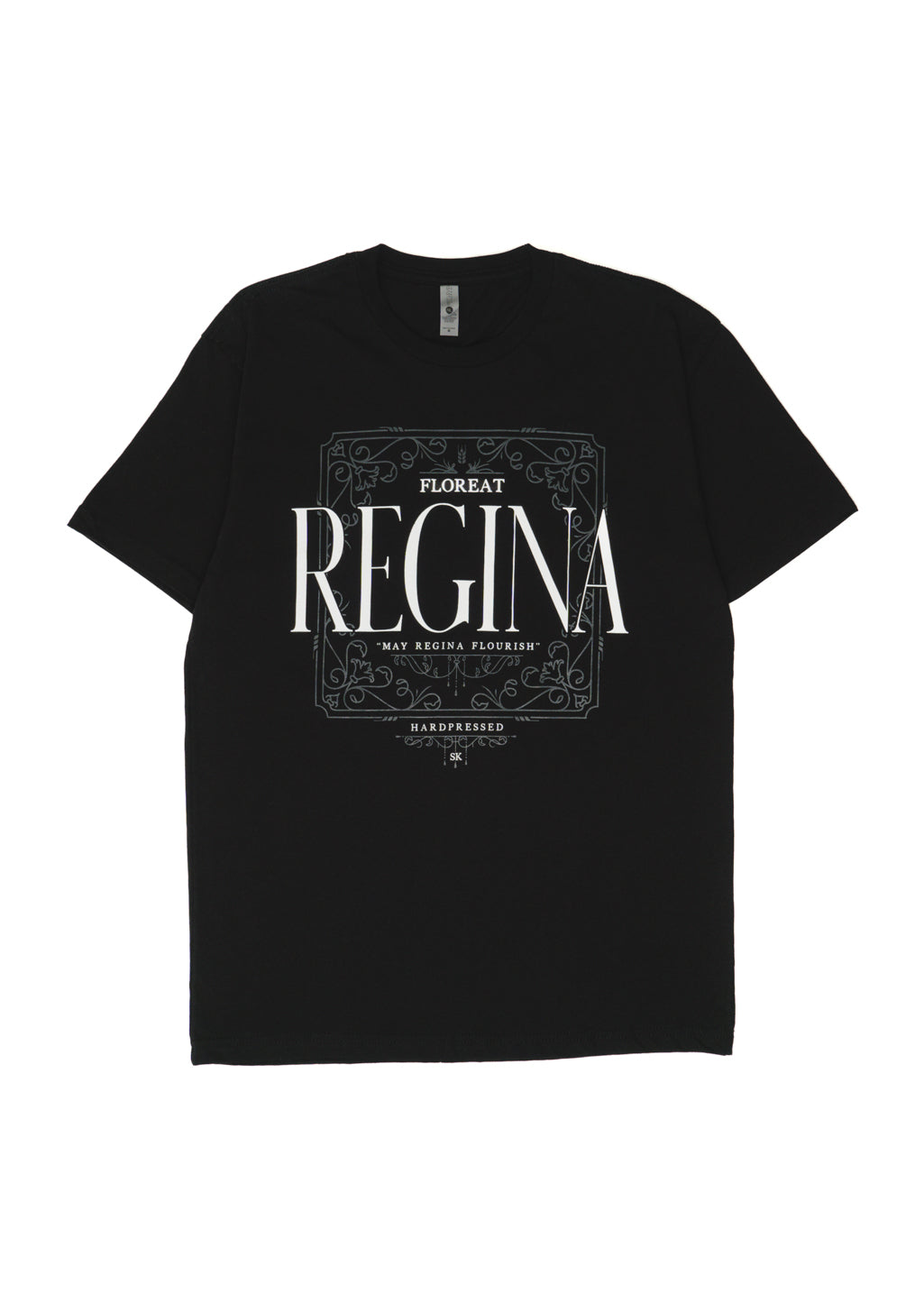 Floreat Regina Tee | Black | Unisex and Ladies - Hardpressed Print Studio Inc.