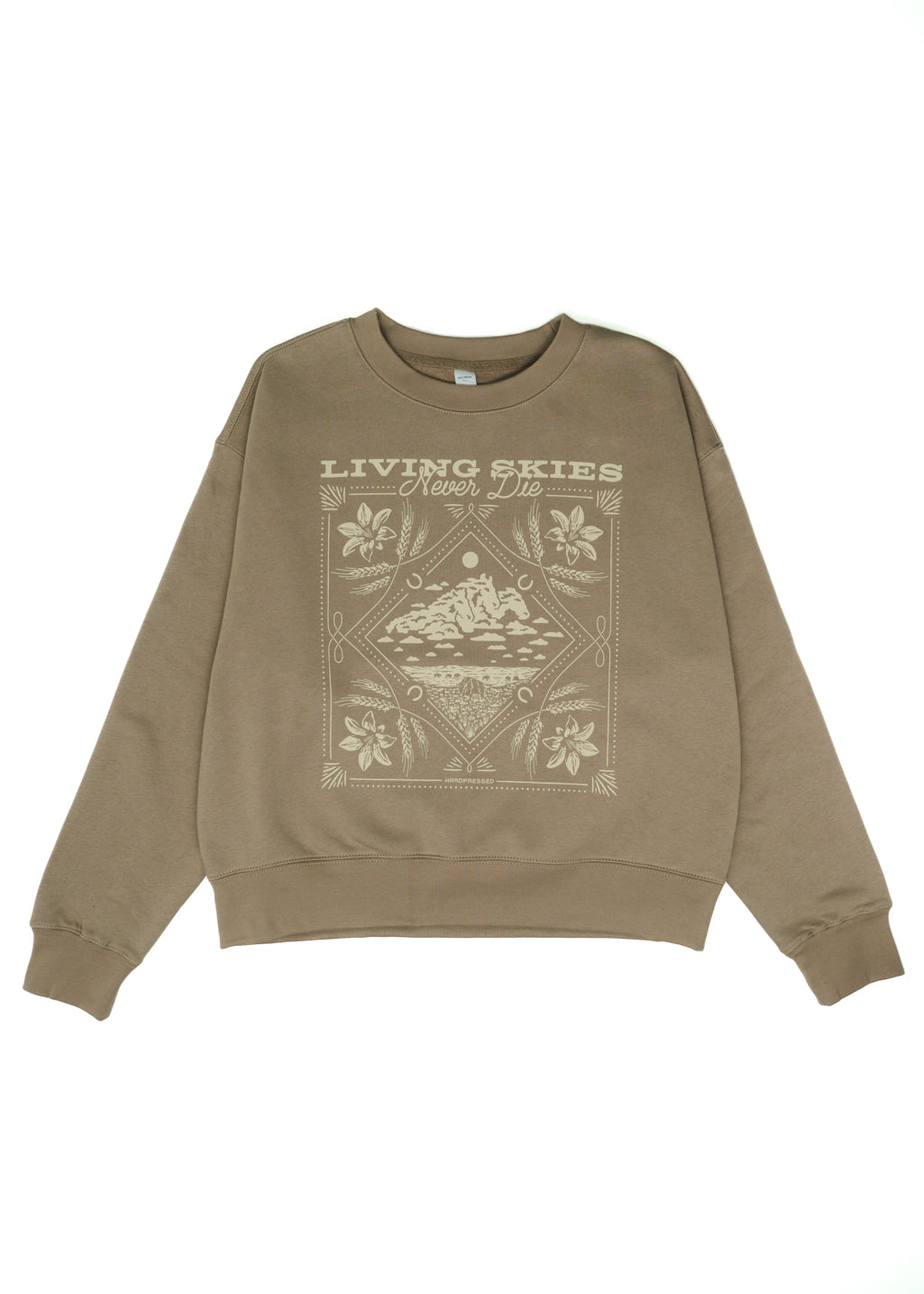 Prairie Dreamscape Crewneck | Dunes | Ladies - Hardpressed Print Studio Inc.