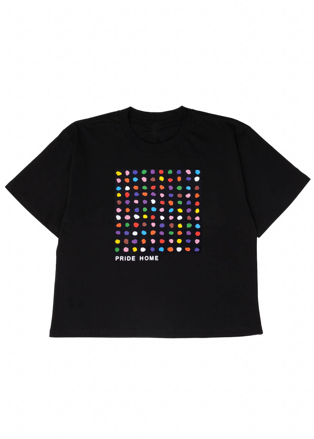 Pride Mosaic Boxy Tee | Black | Ladies
