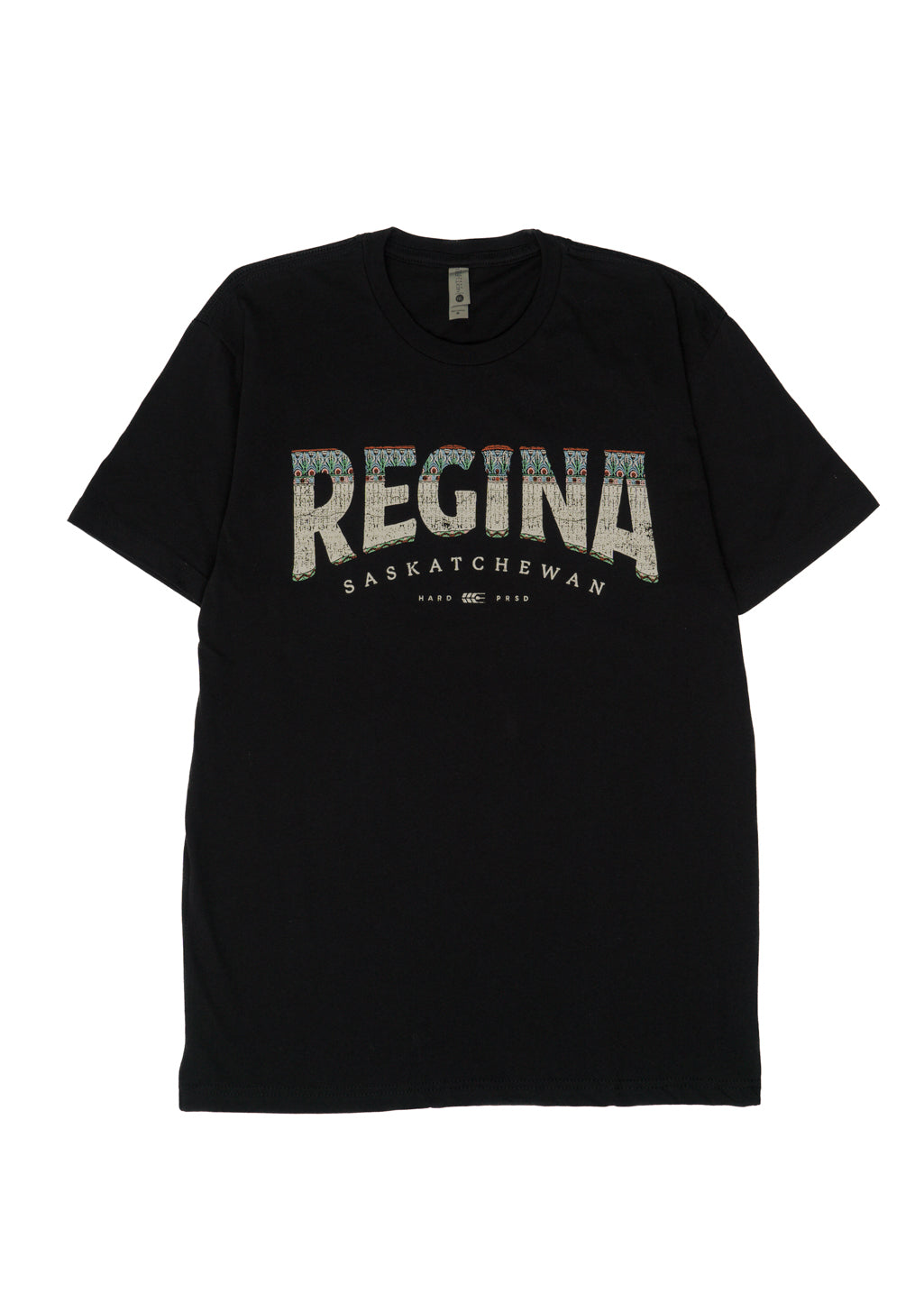 Regina Bridge Tee | Black | Unisex and Ladies - Hardpressed Print Studio Inc.