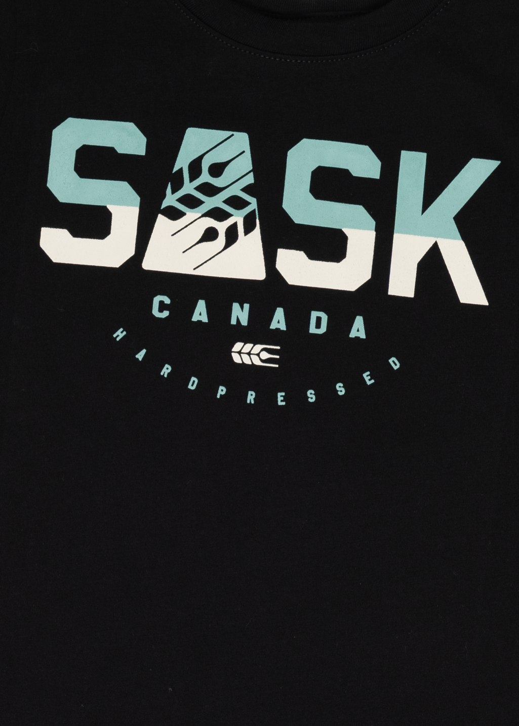 SASK Icon Two Tone Tee | Black | Kids - Hardpressed Print Studio Inc.