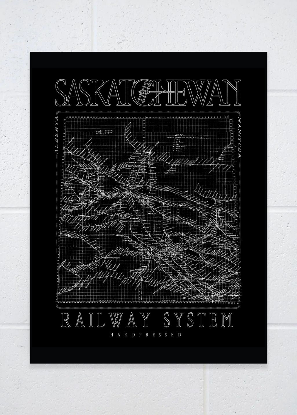 SK Railway Poster Print | Black