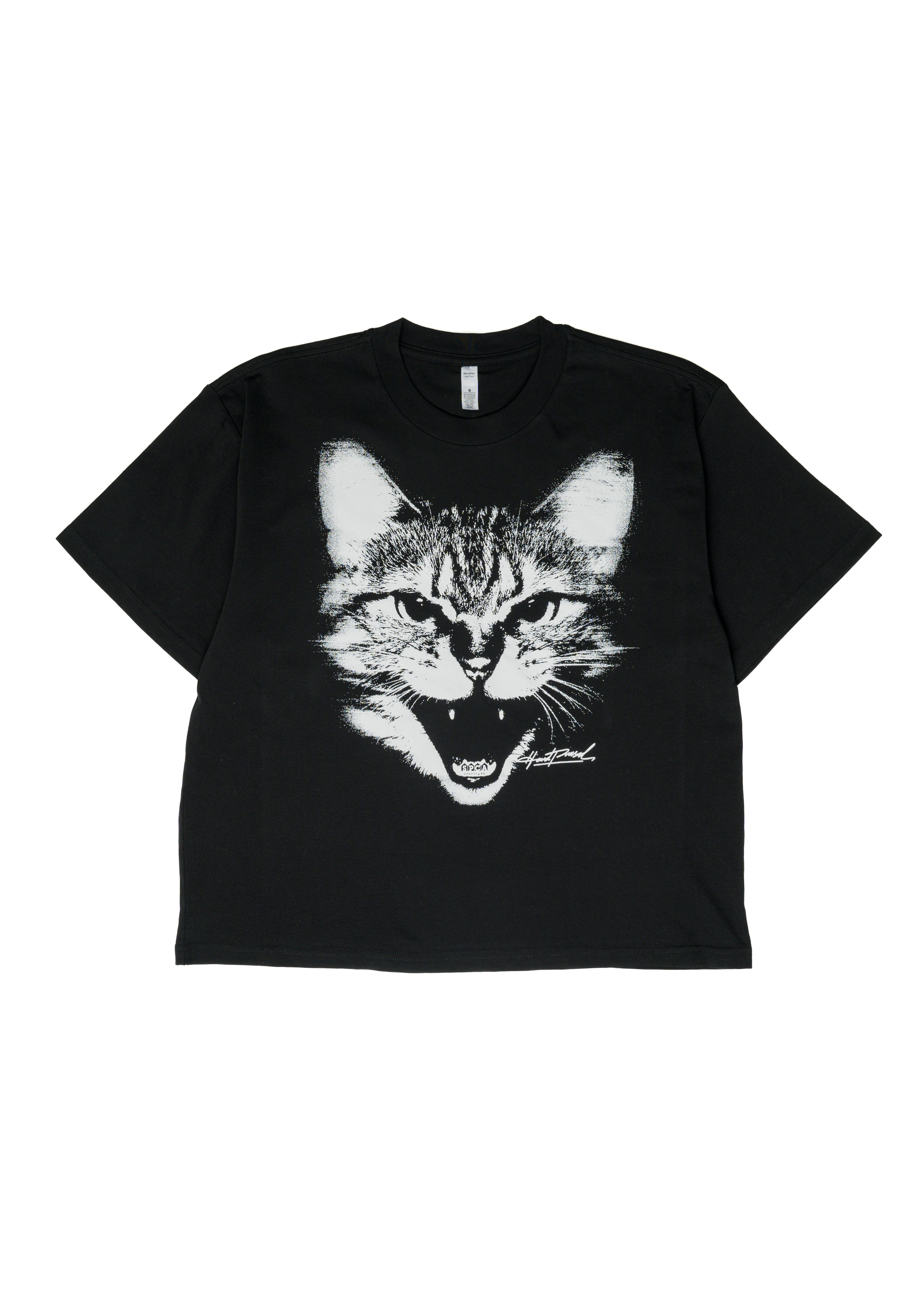 SPCA Cat Boxy Tee | Black | Ladies - Hardpressed Print Studio Inc.