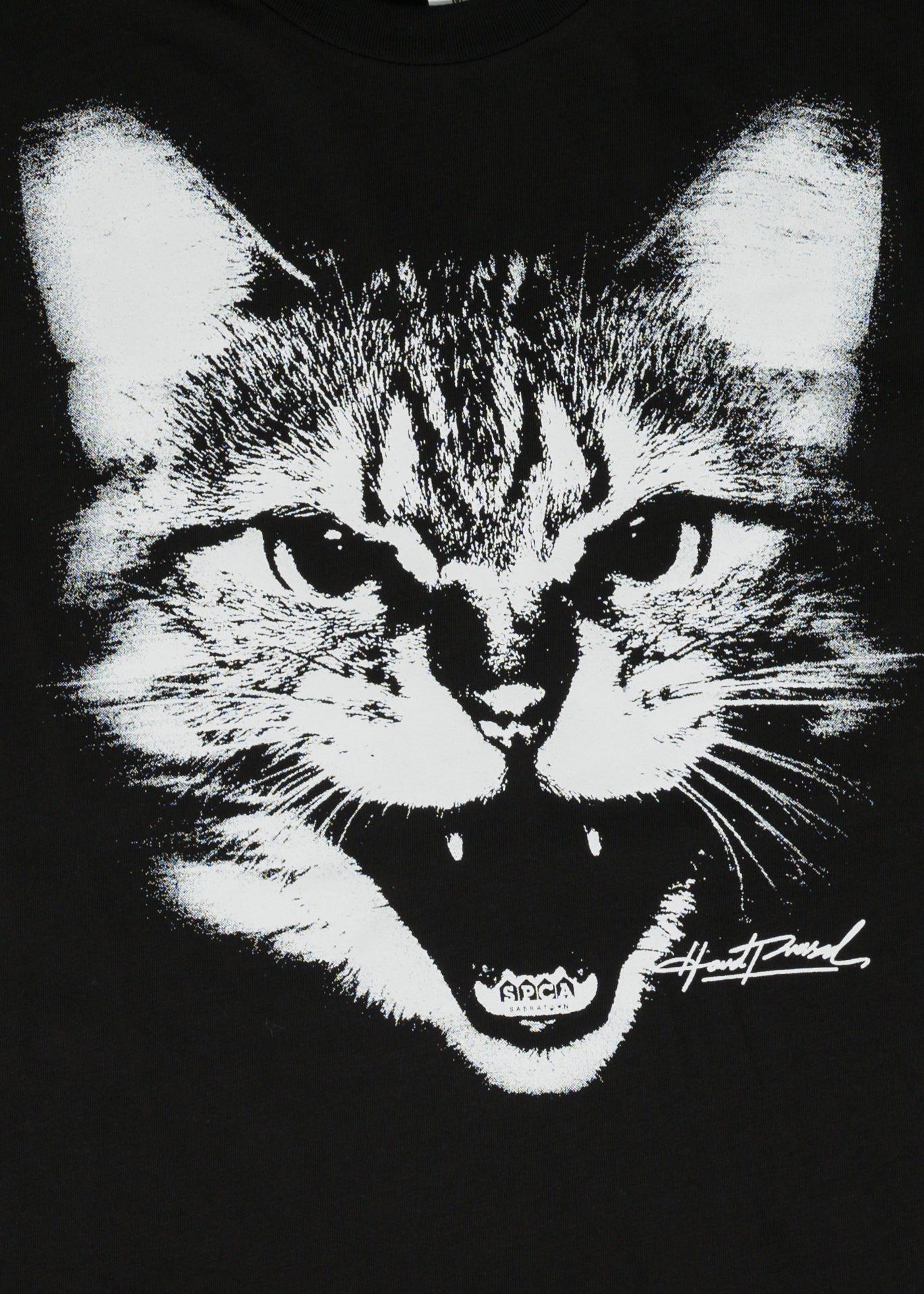 SPCA Cat Tee | Black | Unisex - Hardpressed Print Studio Inc.