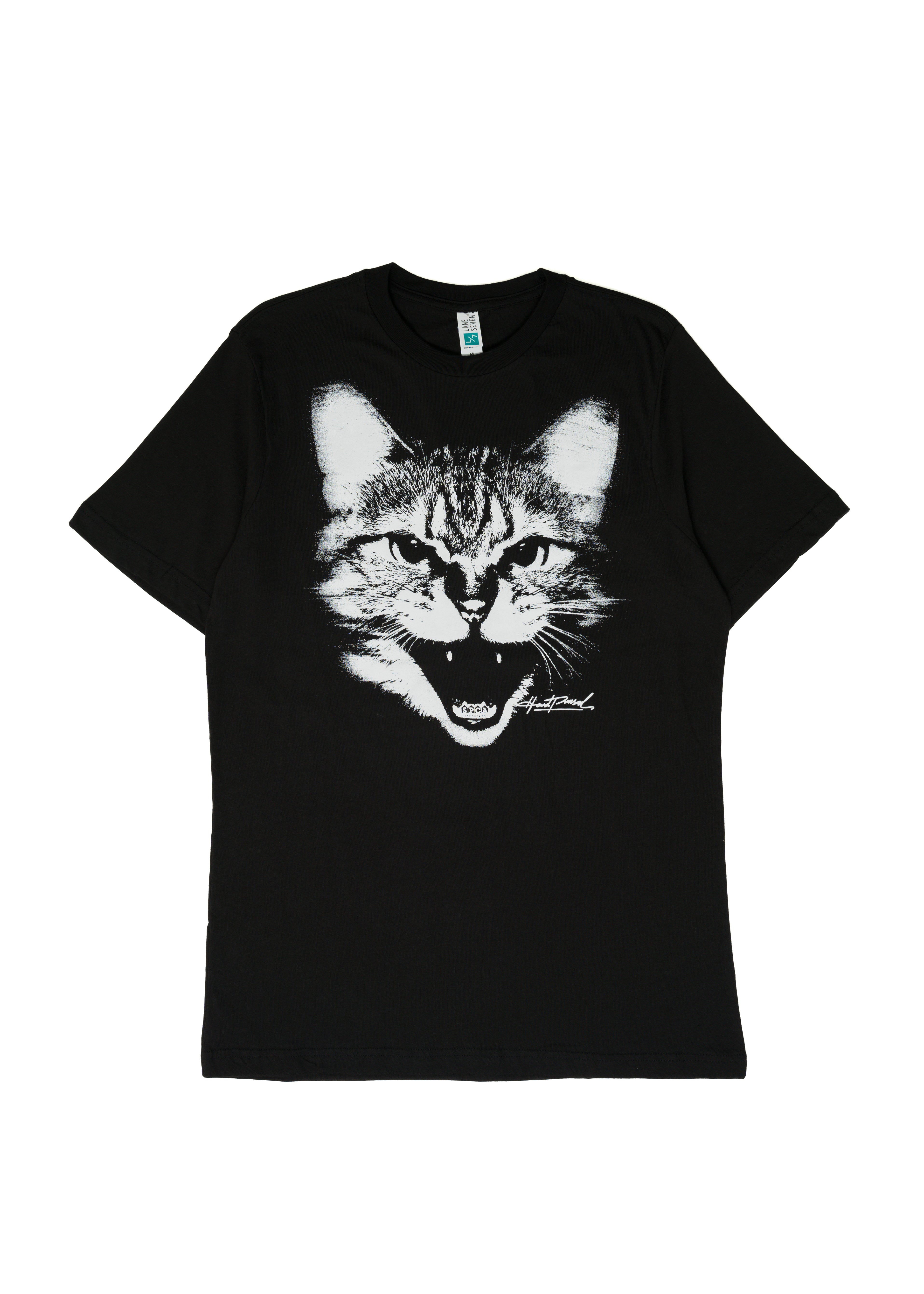 SPCA Cat Tee | Black | Unisex | Hardpressed Print Studio Inc.