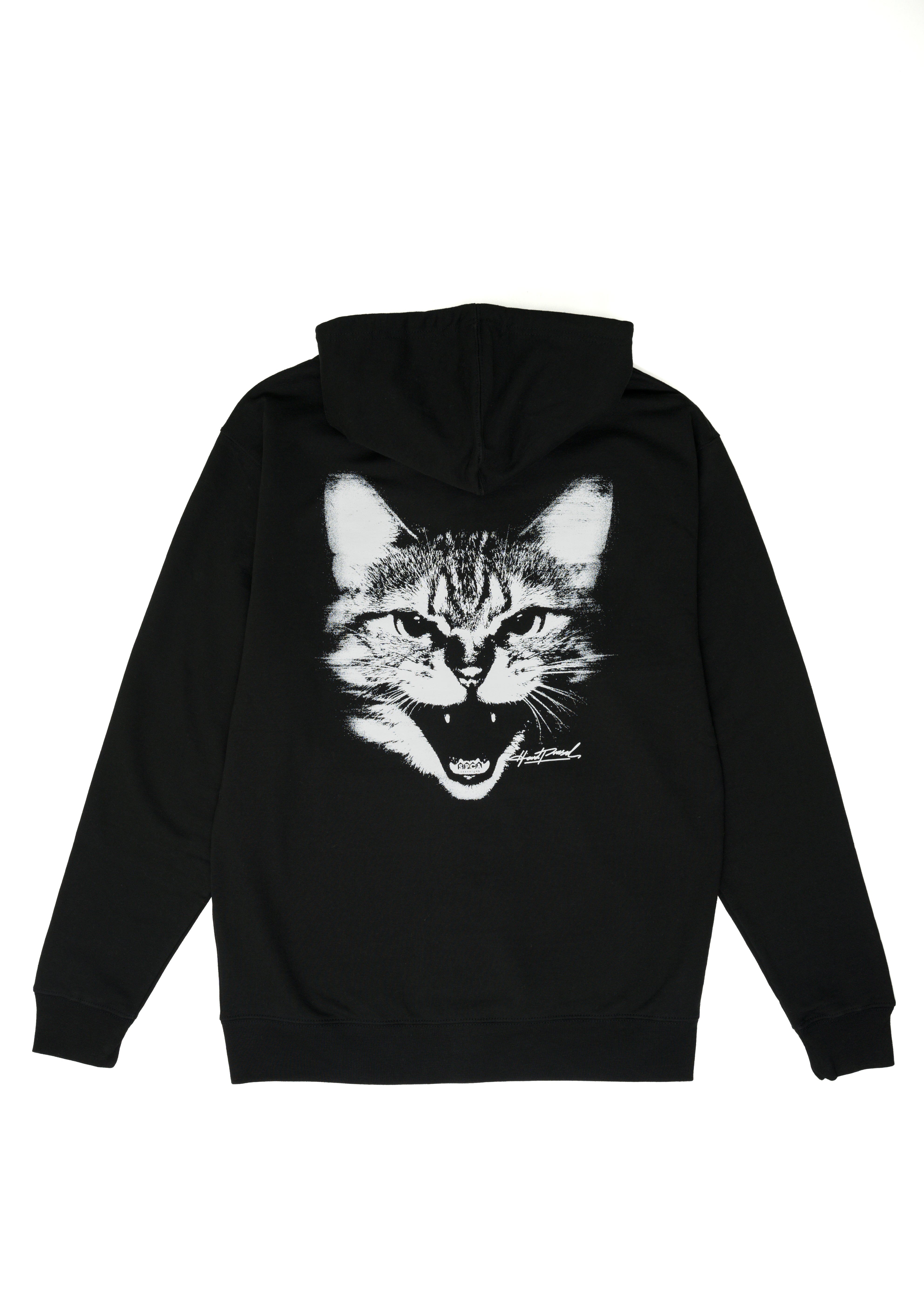 SPCA Cat Zip Sweater | Black | Unisex - Hardpressed Print Studio Inc.