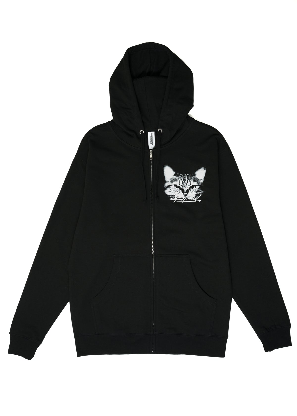 SPCA Cat Zip Sweater | Black | Unisex - Hardpressed Print Studio Inc.