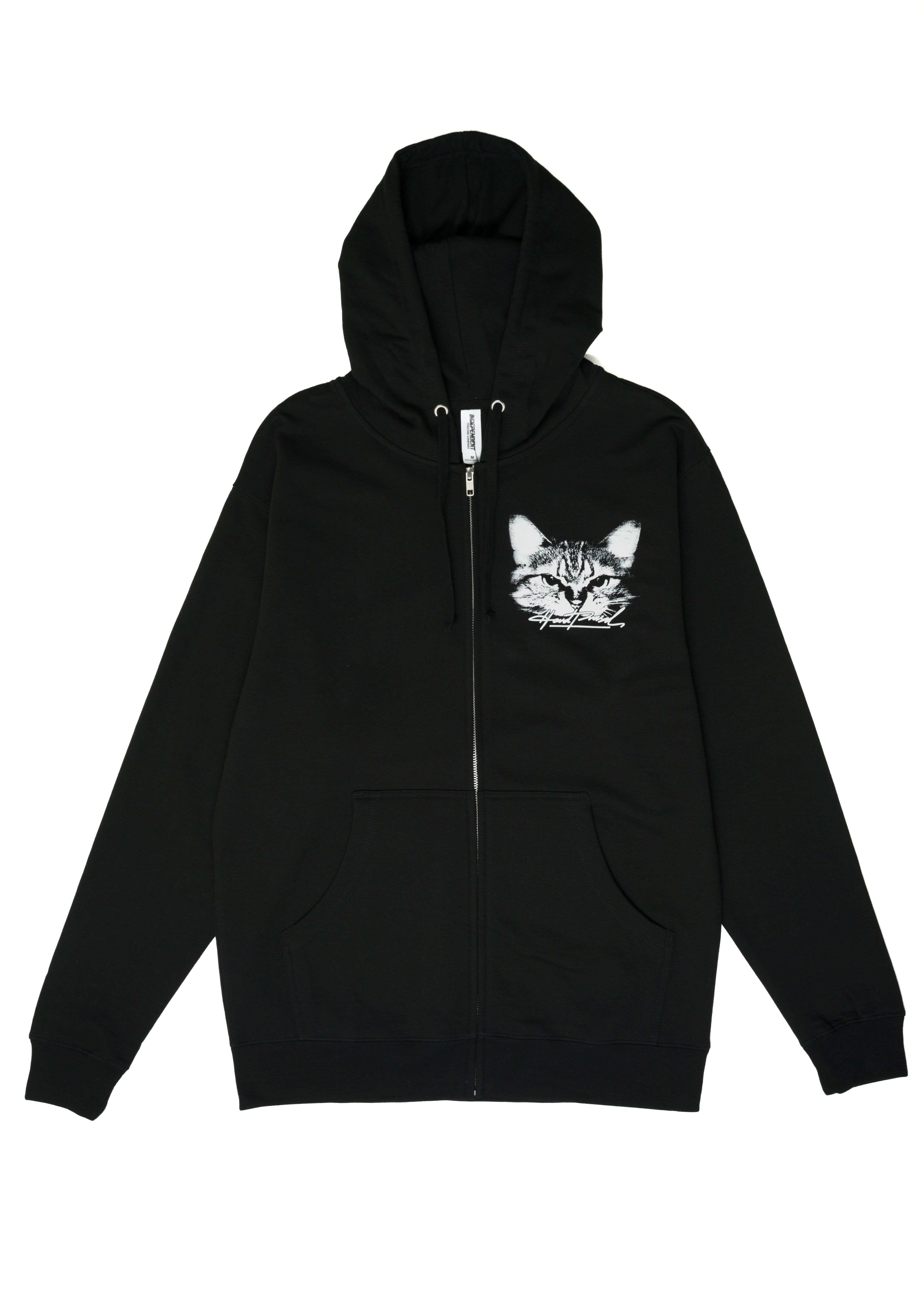 M XL-3XL SPCA Cat Zip Sweater Black Unisex Hardpressed