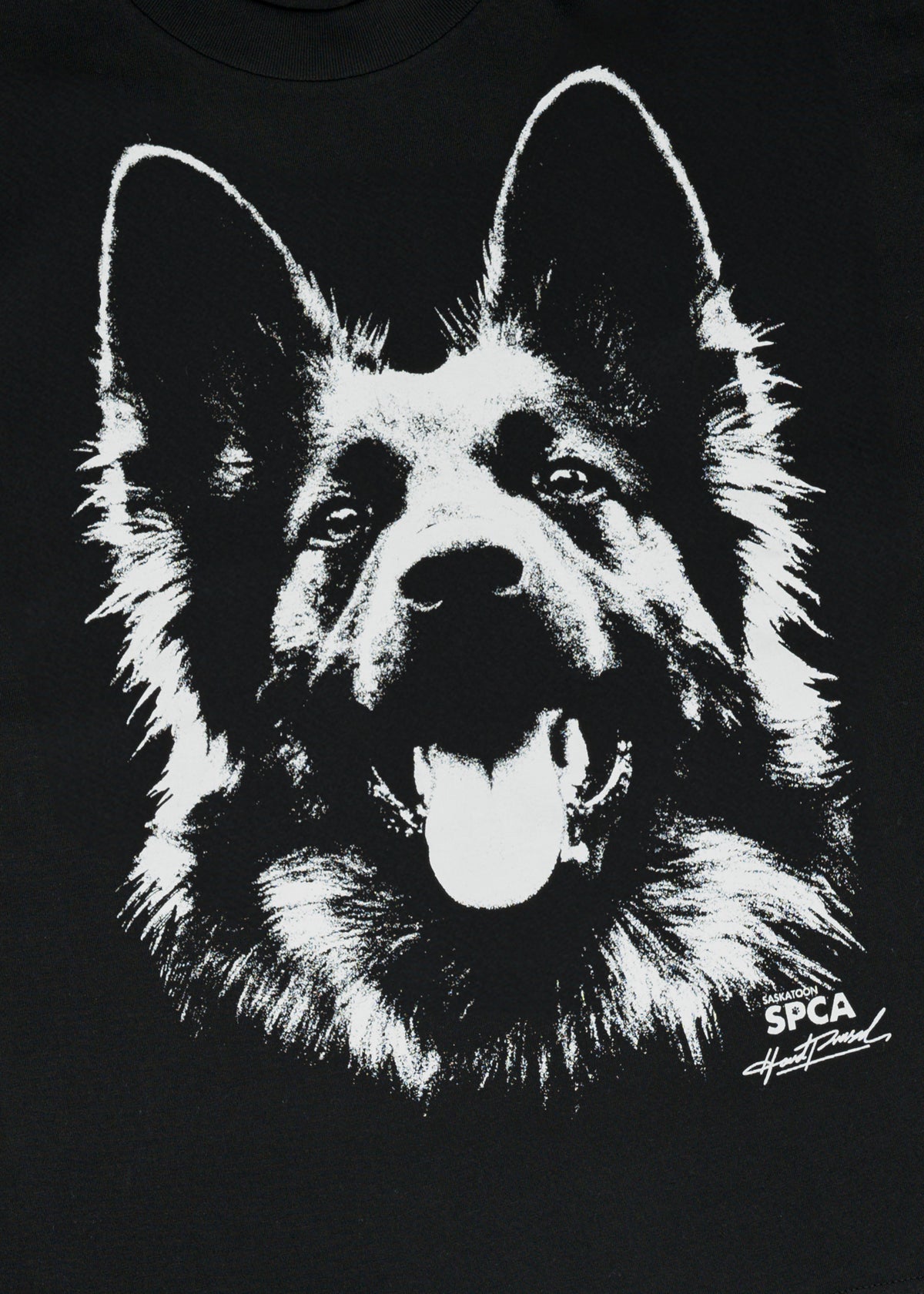 SPCA Doggo Boxy Tee | Black | Ladies - Hardpressed Print Studio Inc.