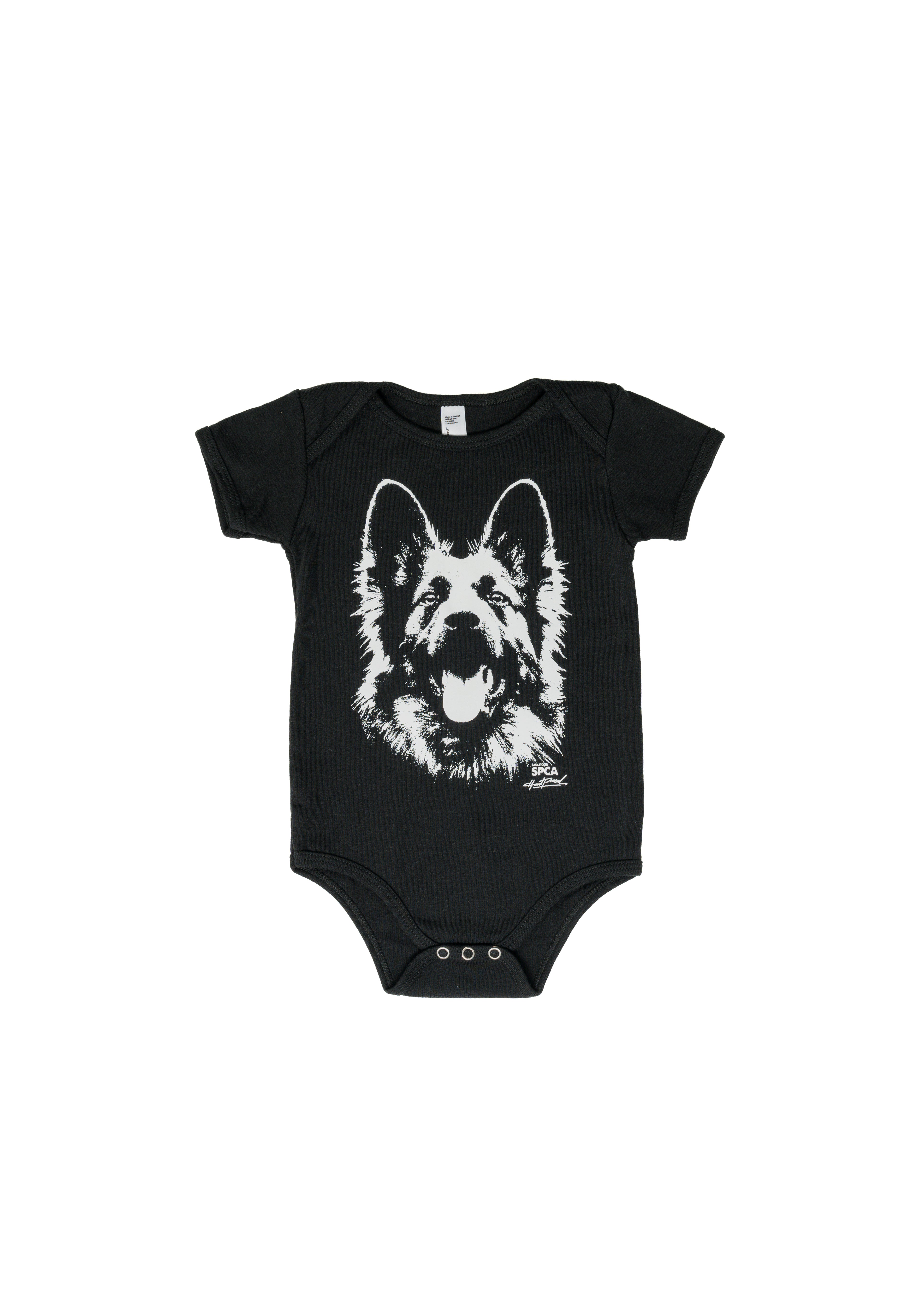 SPCA Doggo Onesie | Black | Kids - Hardpressed Print Studio Inc.