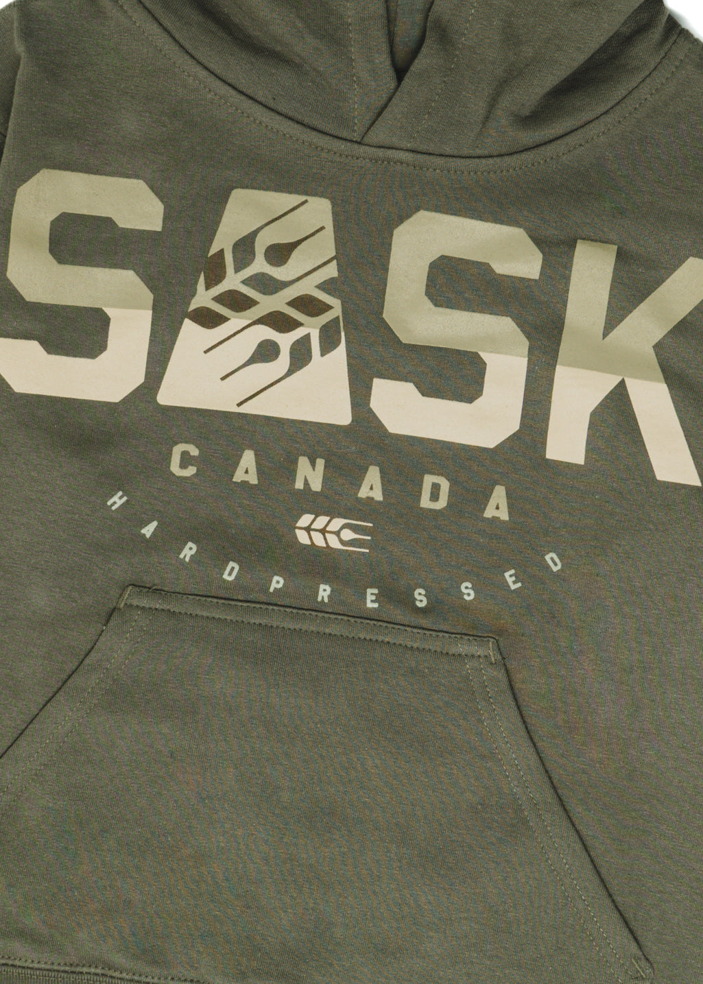 SASK Icon Two Tone Sweater | Foliage | Kids - Hardpressed Print Studio Inc.