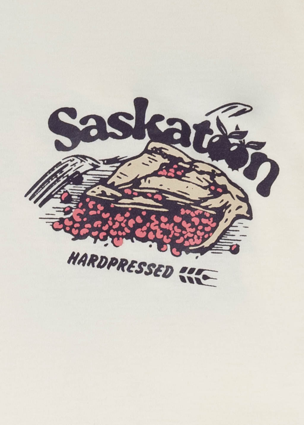 Saskatoon Berry Pie Tee | Soft Butter | Unisex