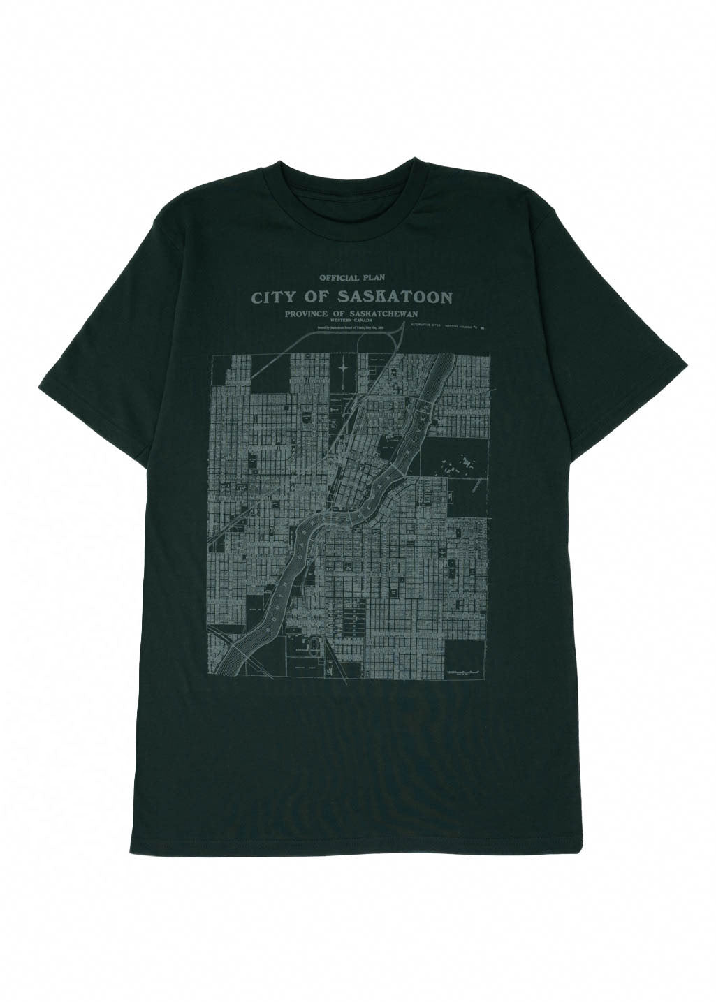 City of Saskatoon Map Tee | Forest | Unisex