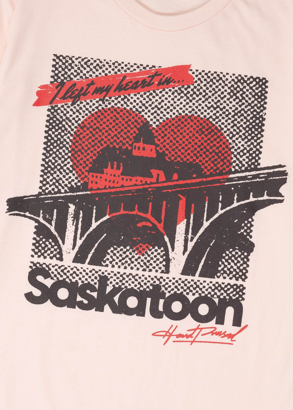 S, L & XXL | Saskatoon Heartland Tee | Wild Rose | Unisex