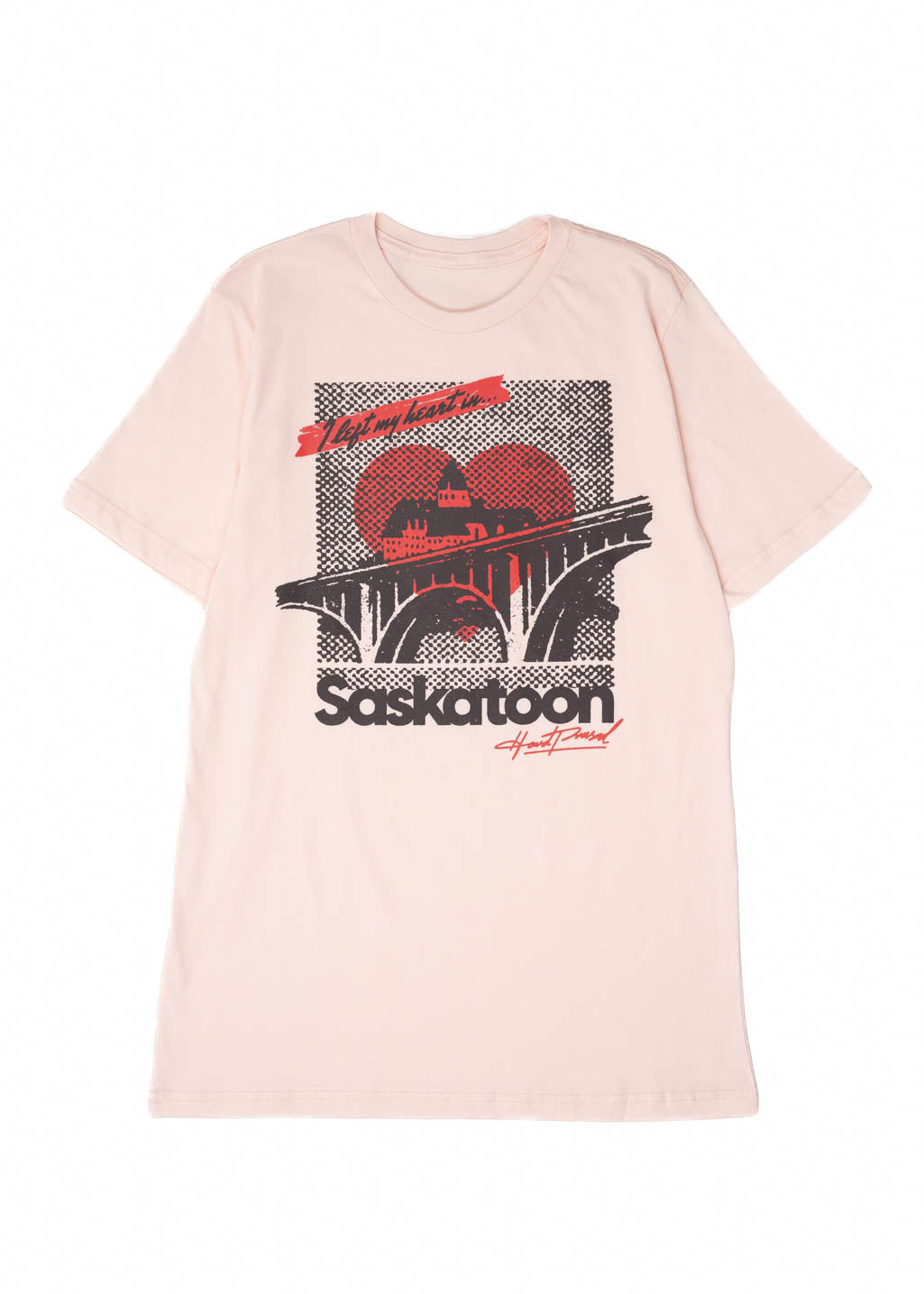 S, L & XXL | Saskatoon Heartland Tee | Wild Rose | Unisex