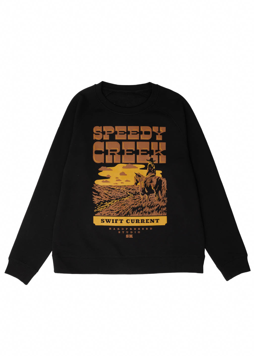 Speedy Creek Crewneck | Black | Ladies