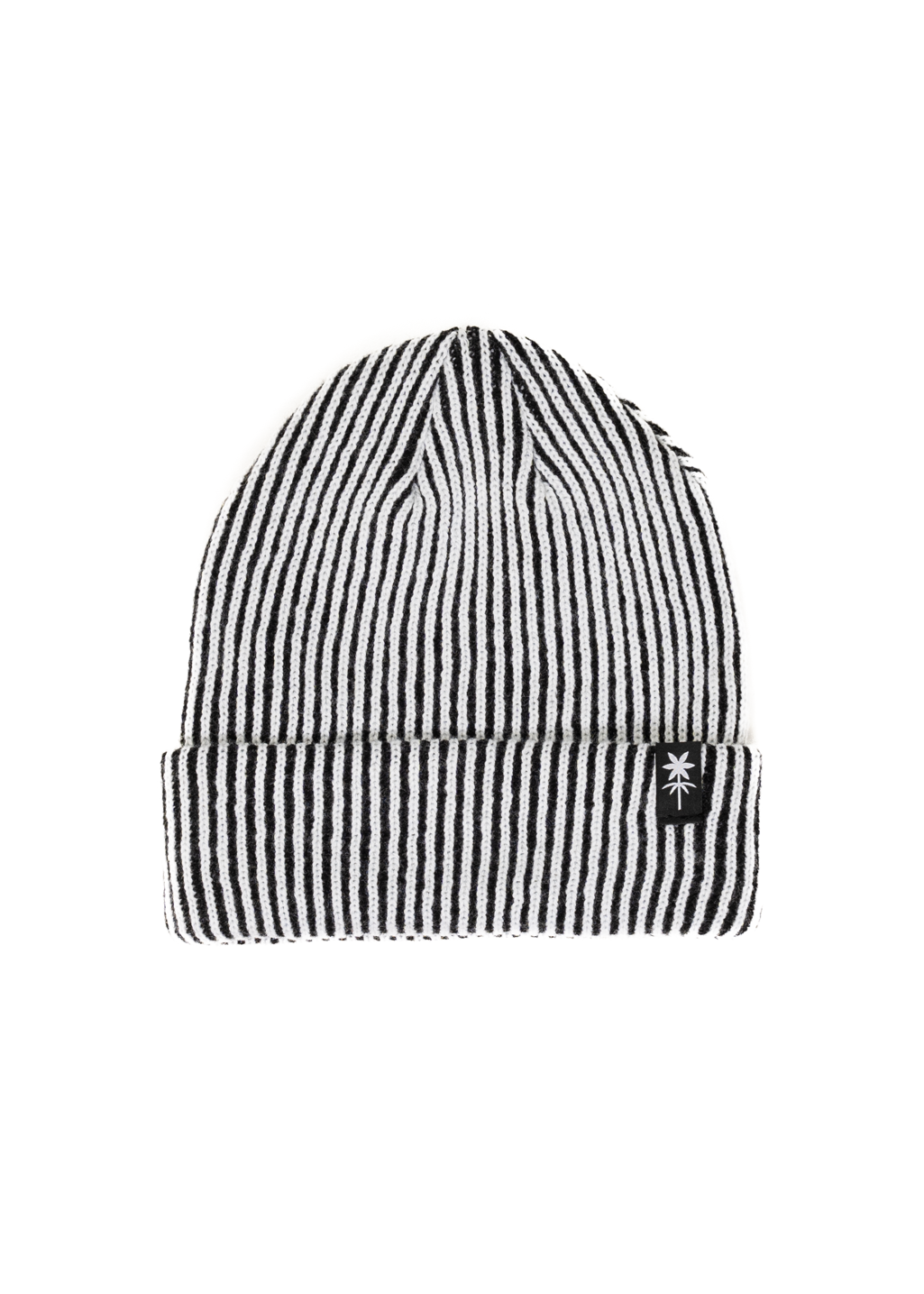 Two-tone Ribbed Lily Toque | Black/White | Kids